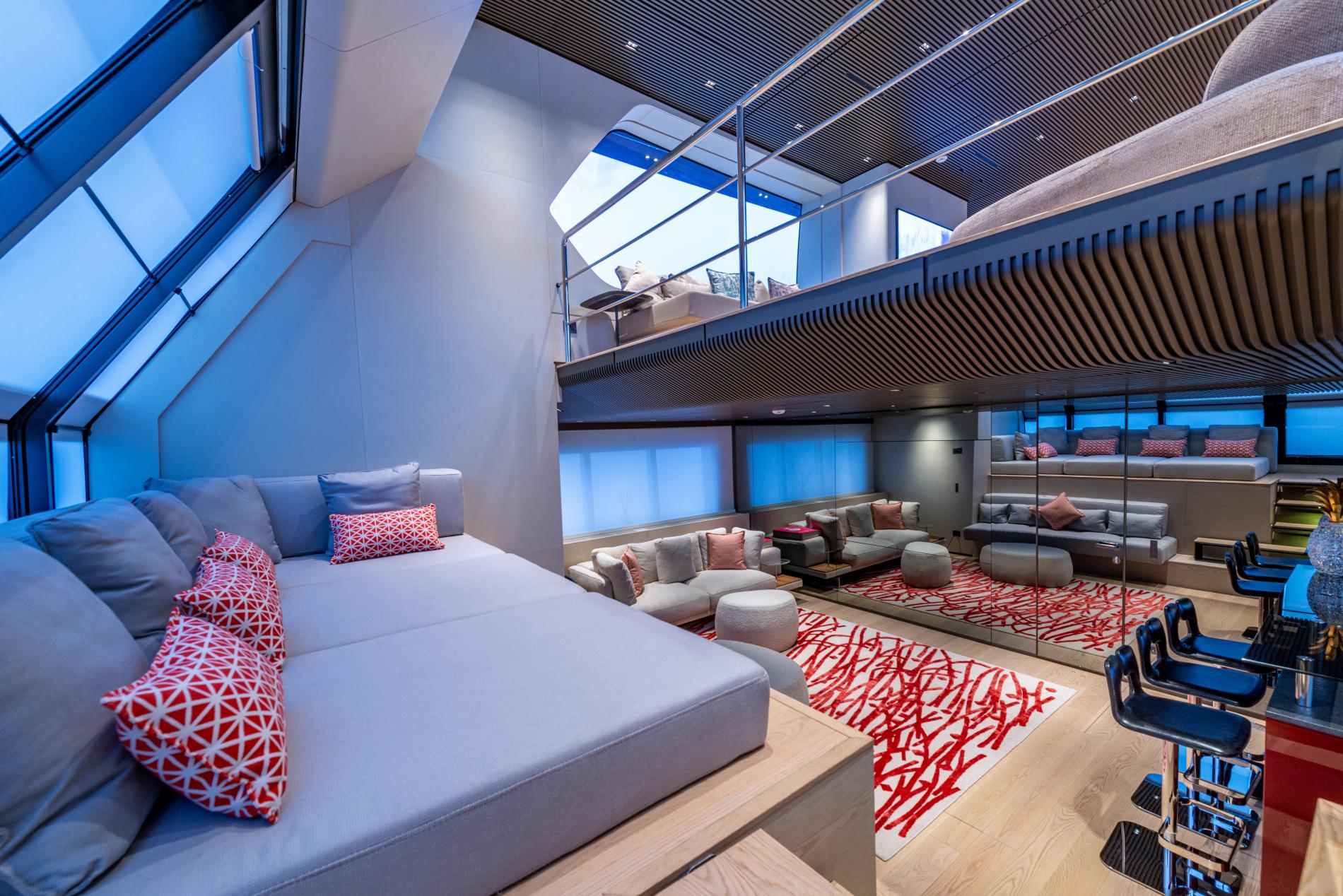 View of the yacht’s interior