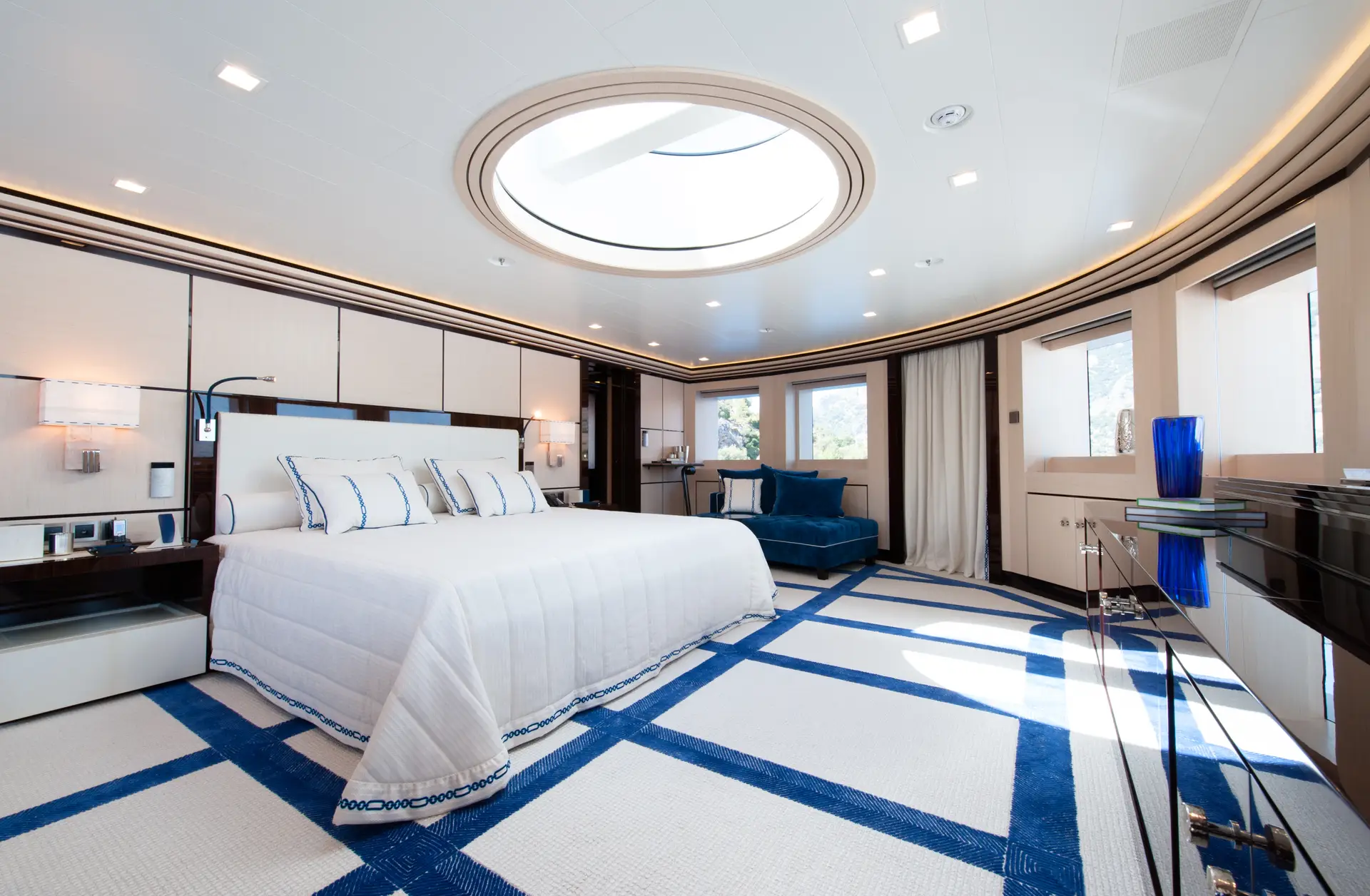 View of the yacht’s interior