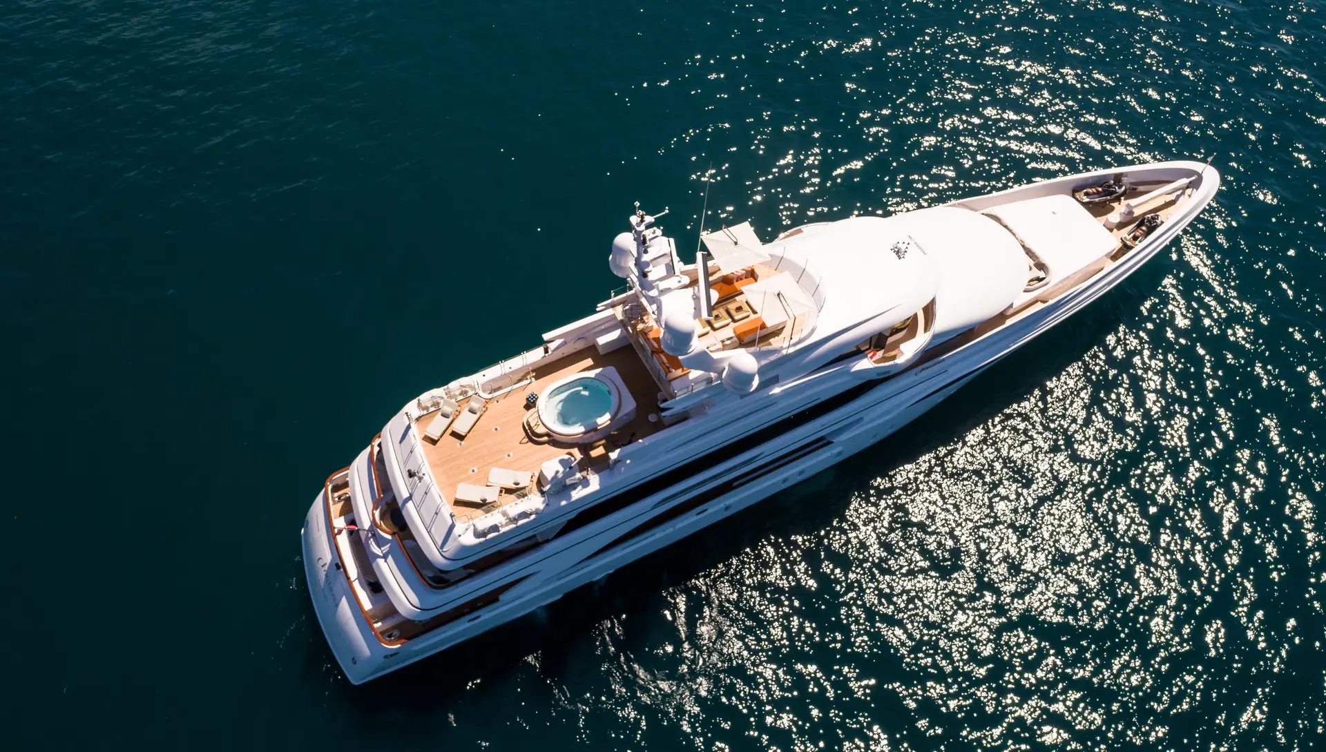 View of the yacht’s exterior