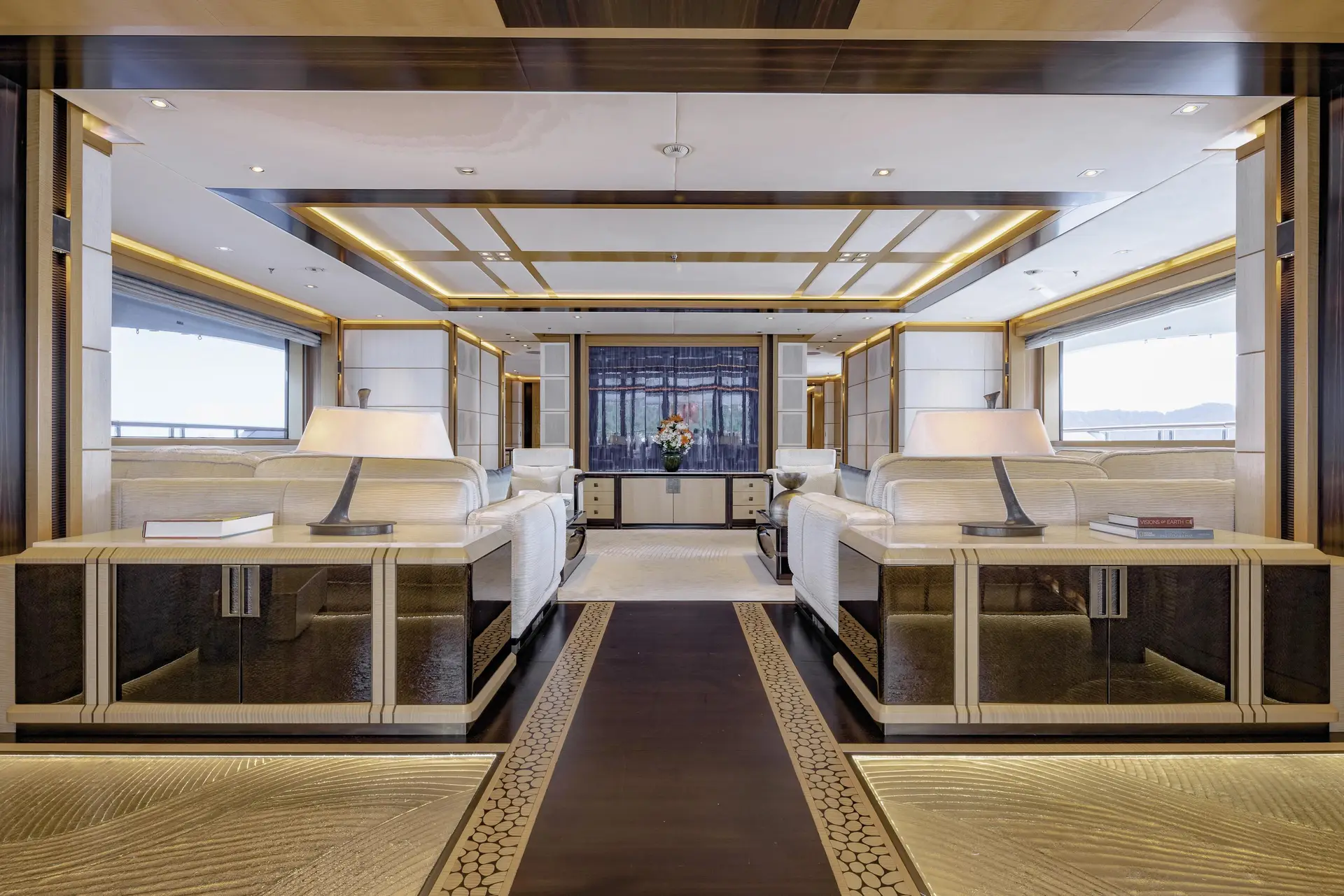 View of the yacht’s interior