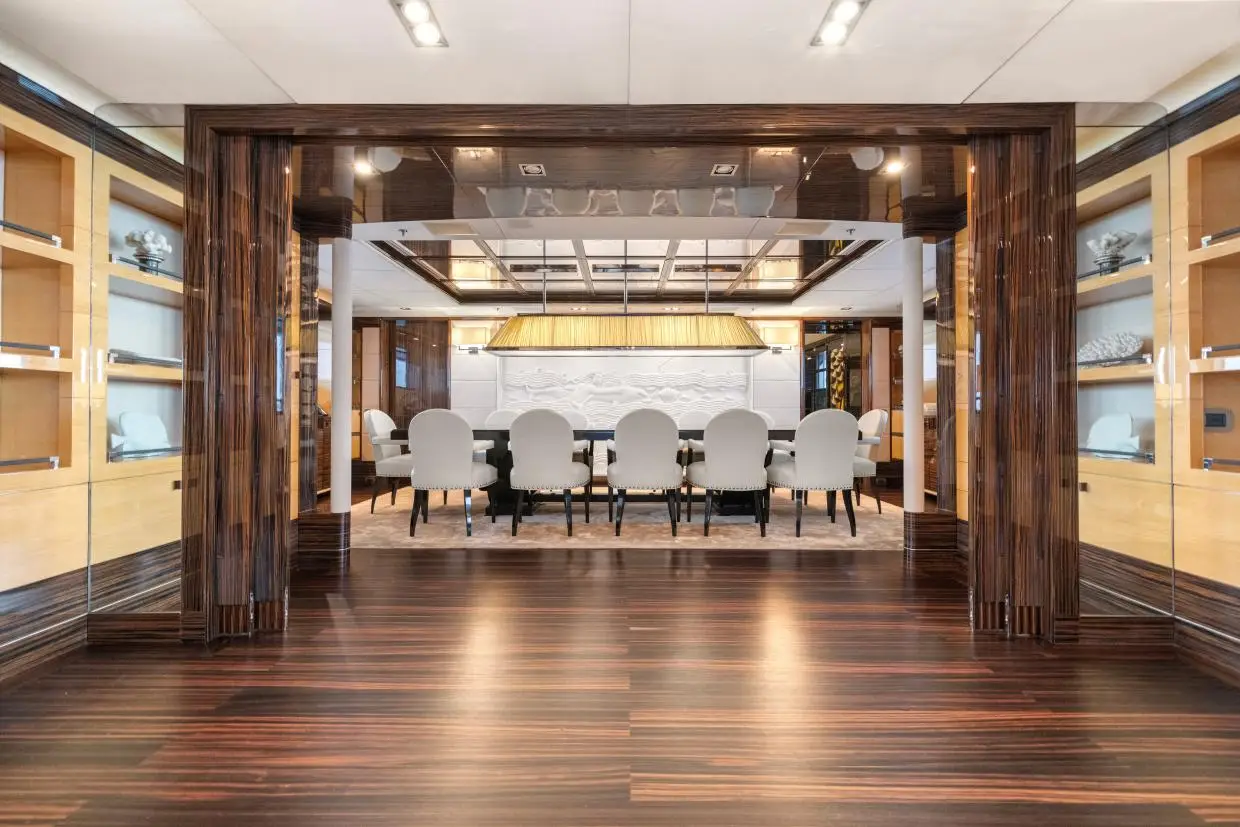 View of the yacht’s interior