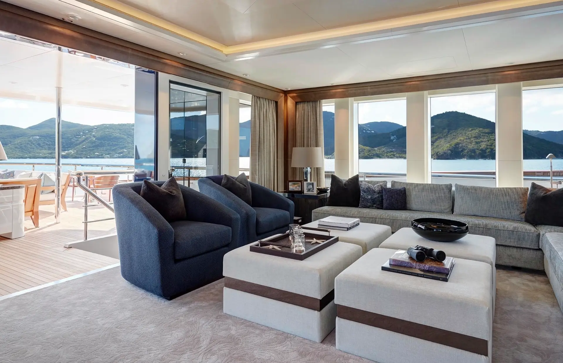 View of the yacht’s interior