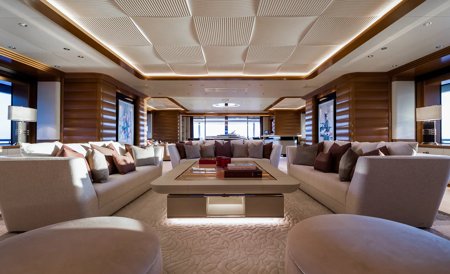 View of the yacht’s interior