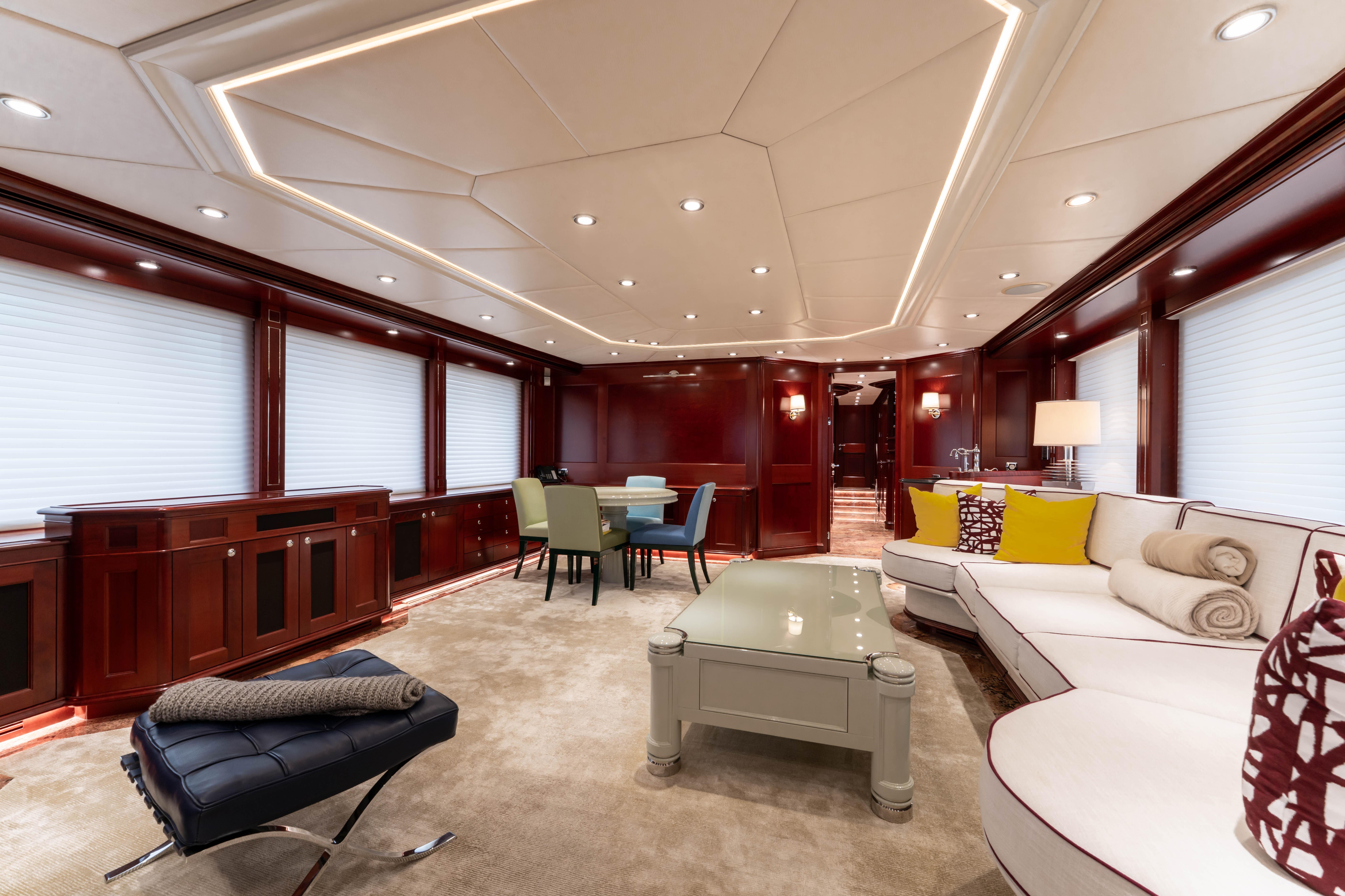 View of the yacht’s interior