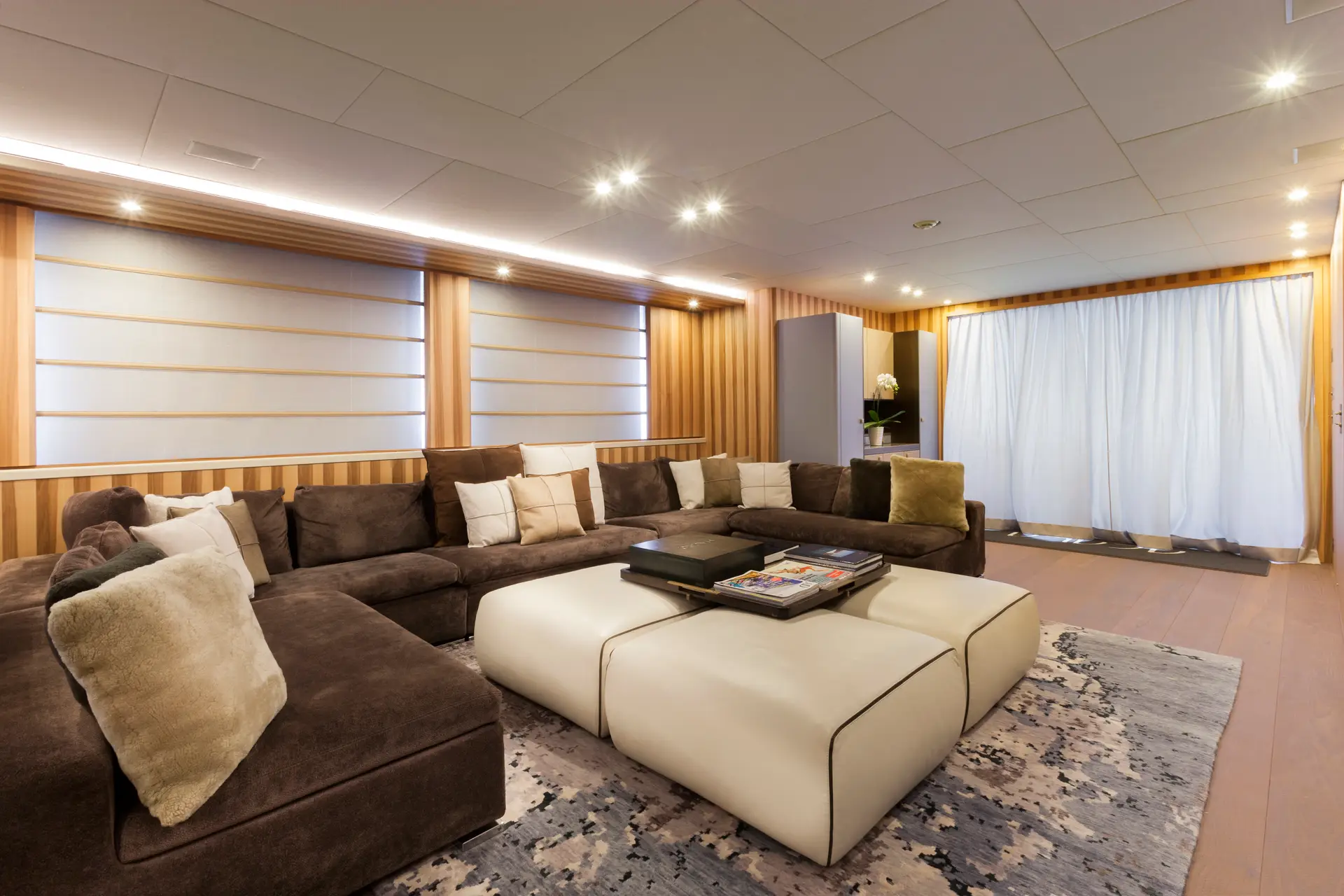 View of the yacht’s interior