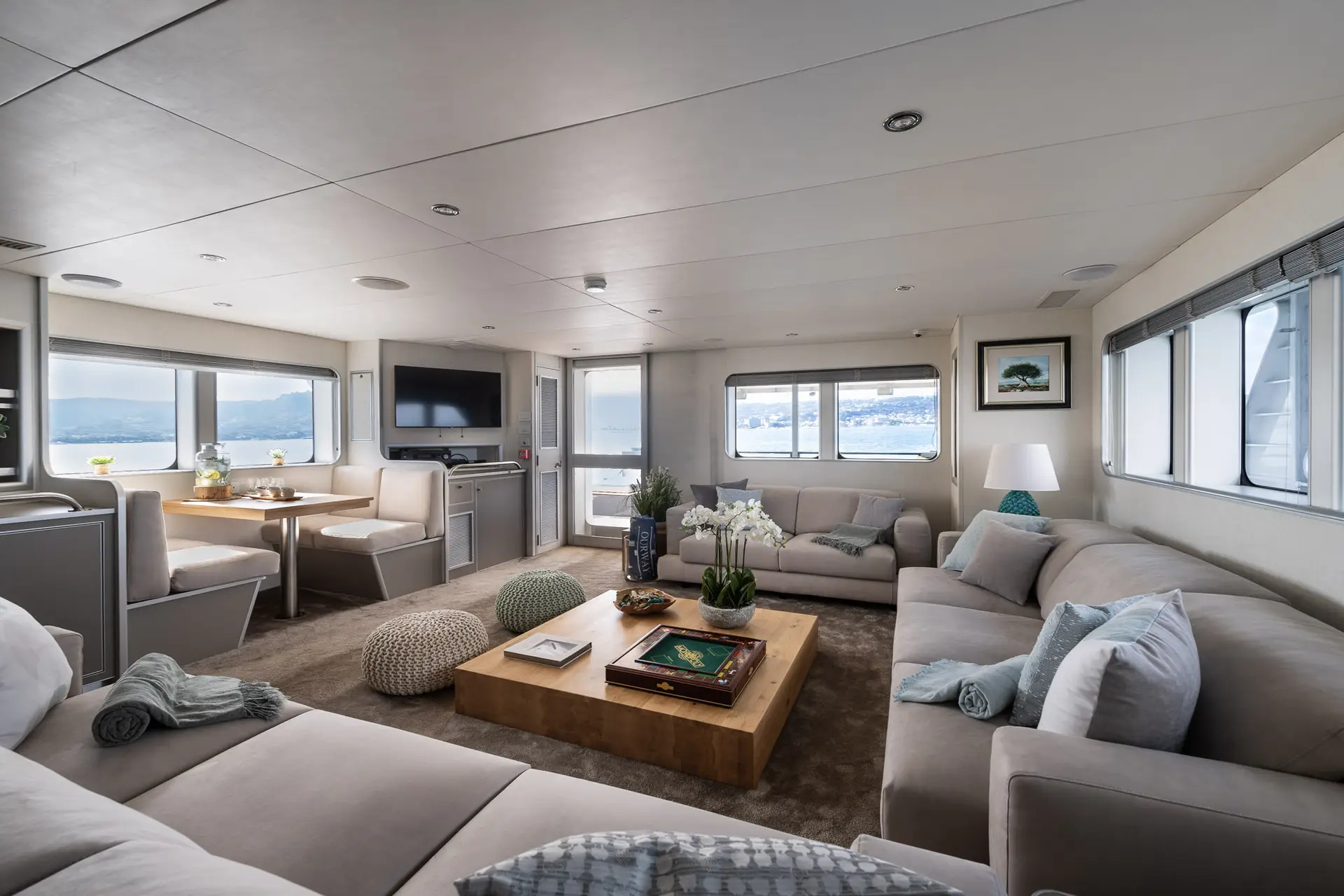 View of the yacht’s interior