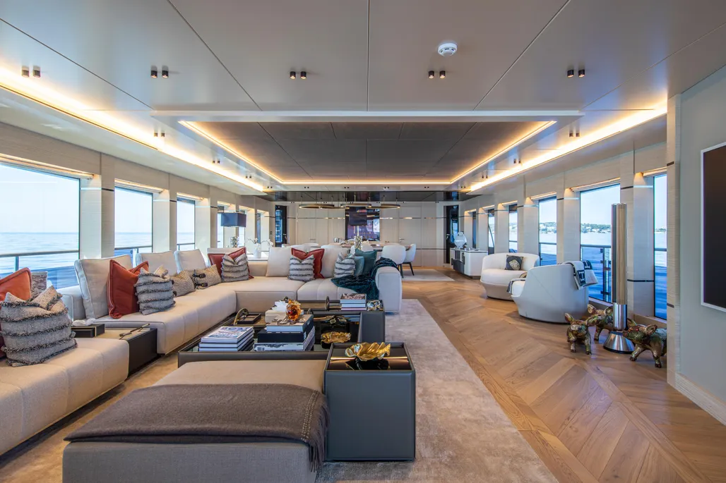 View of the yacht’s interior