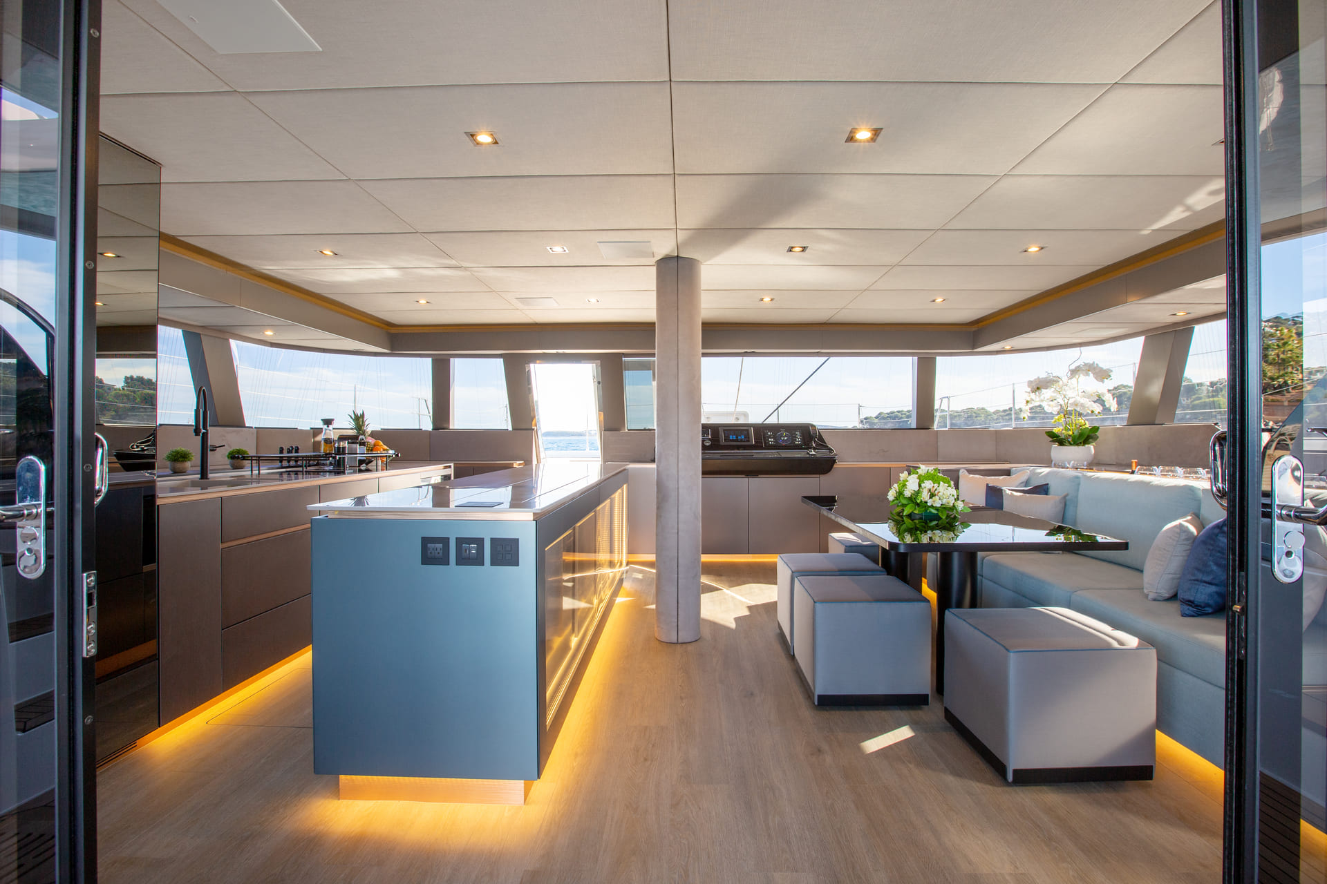 View of the yacht’s interior