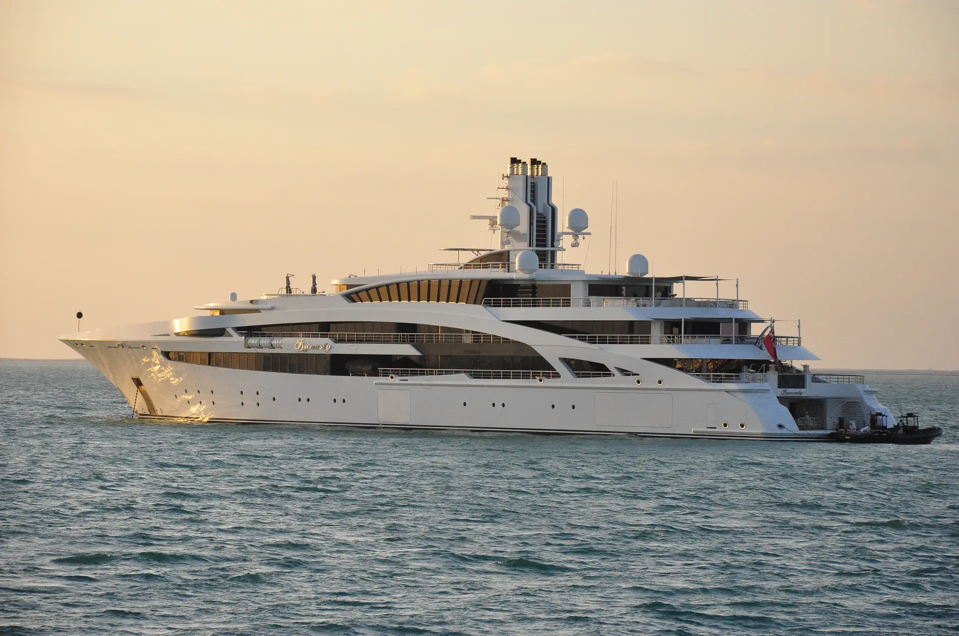 View of the yacht’s exterior