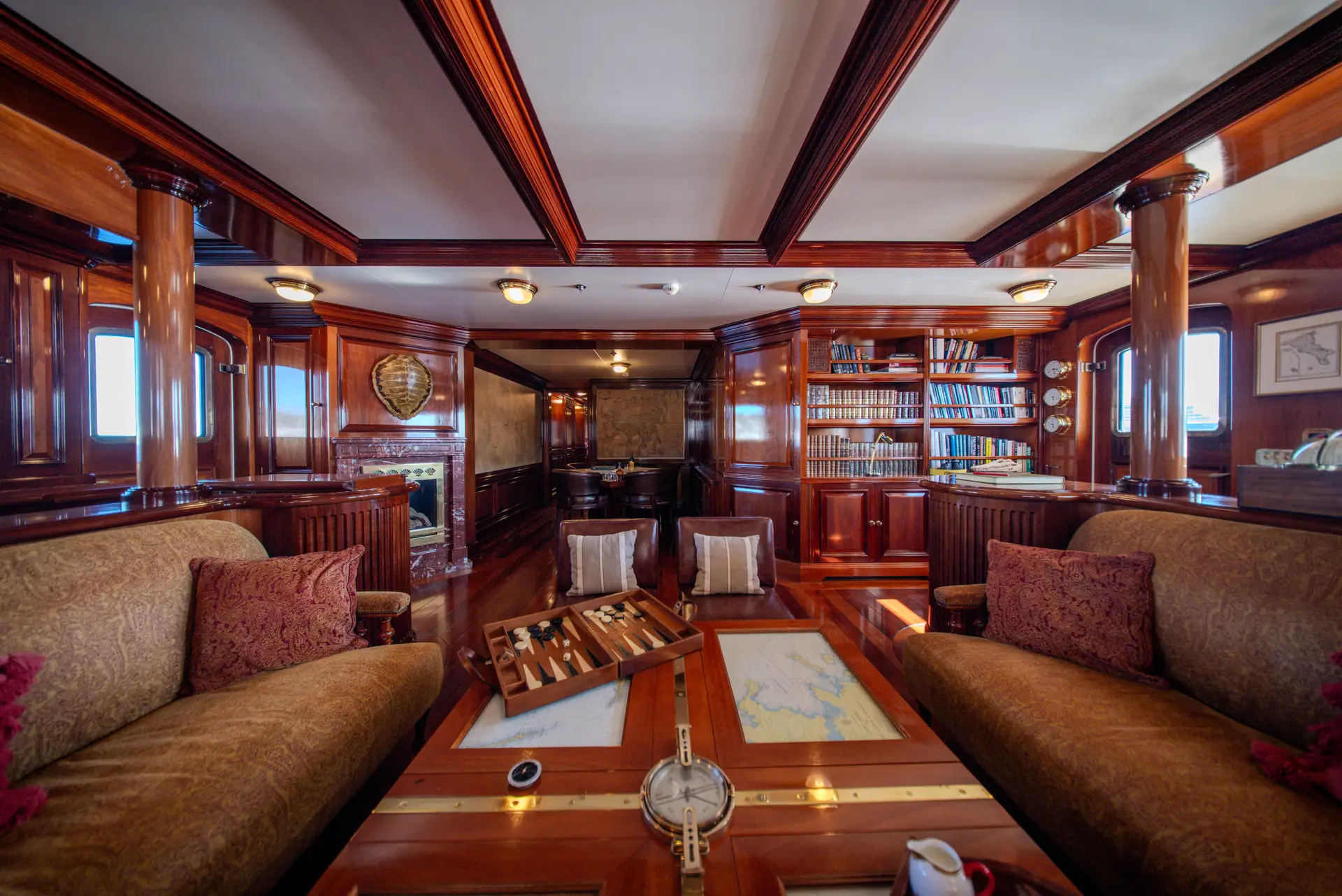 View of the yacht’s interior
