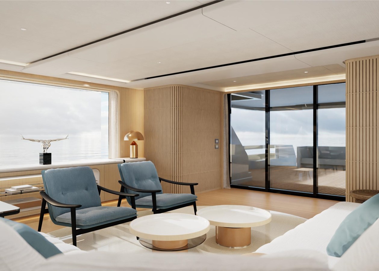 View of the yacht’s interior