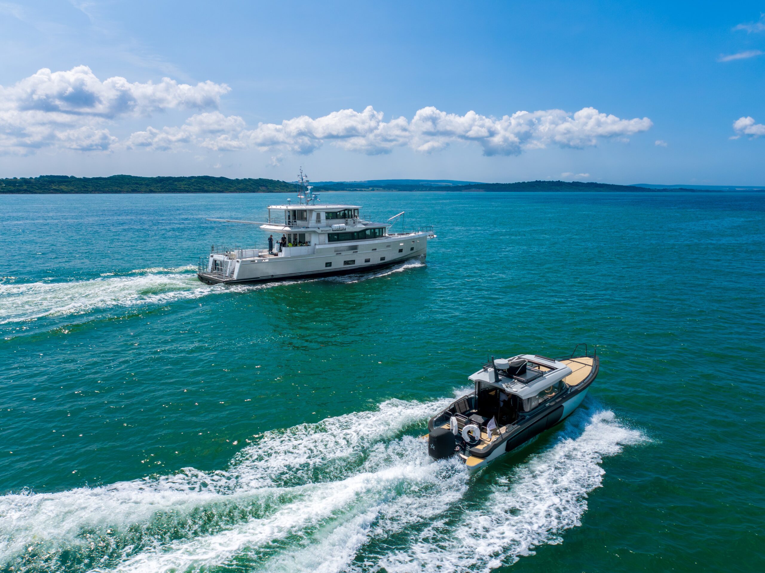 View of the yacht’s exterior