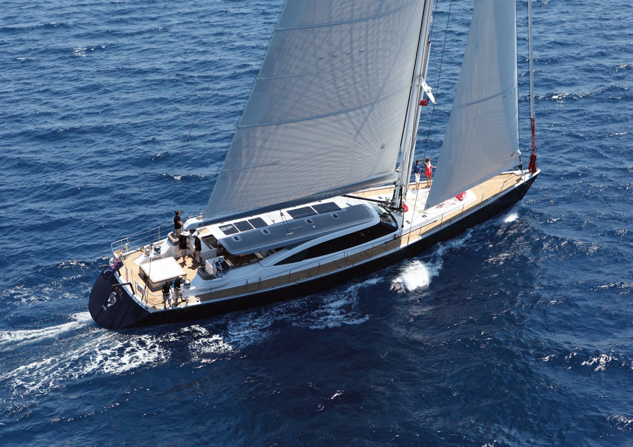 View of the yacht’s exterior