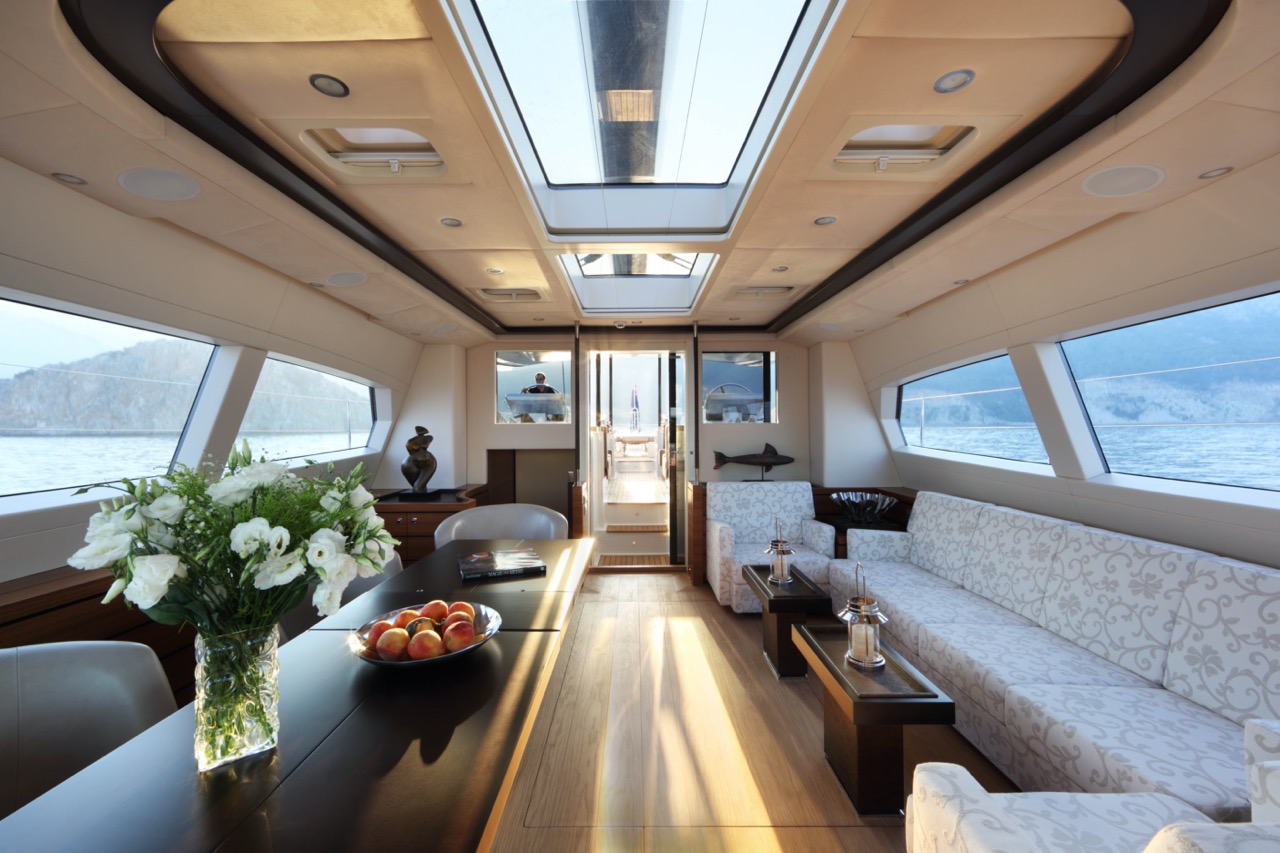 View of the yacht’s interior