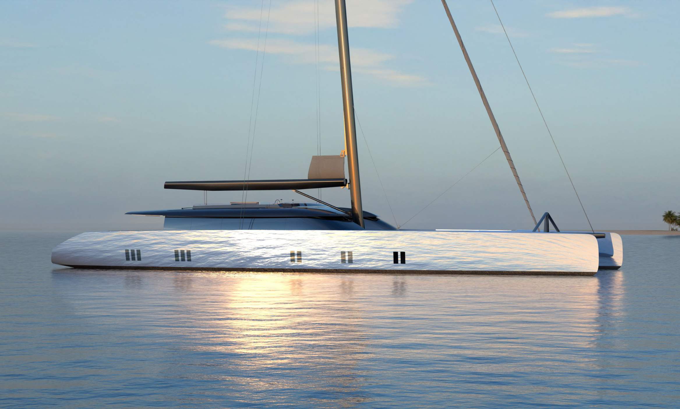 View of the yacht’s exterior