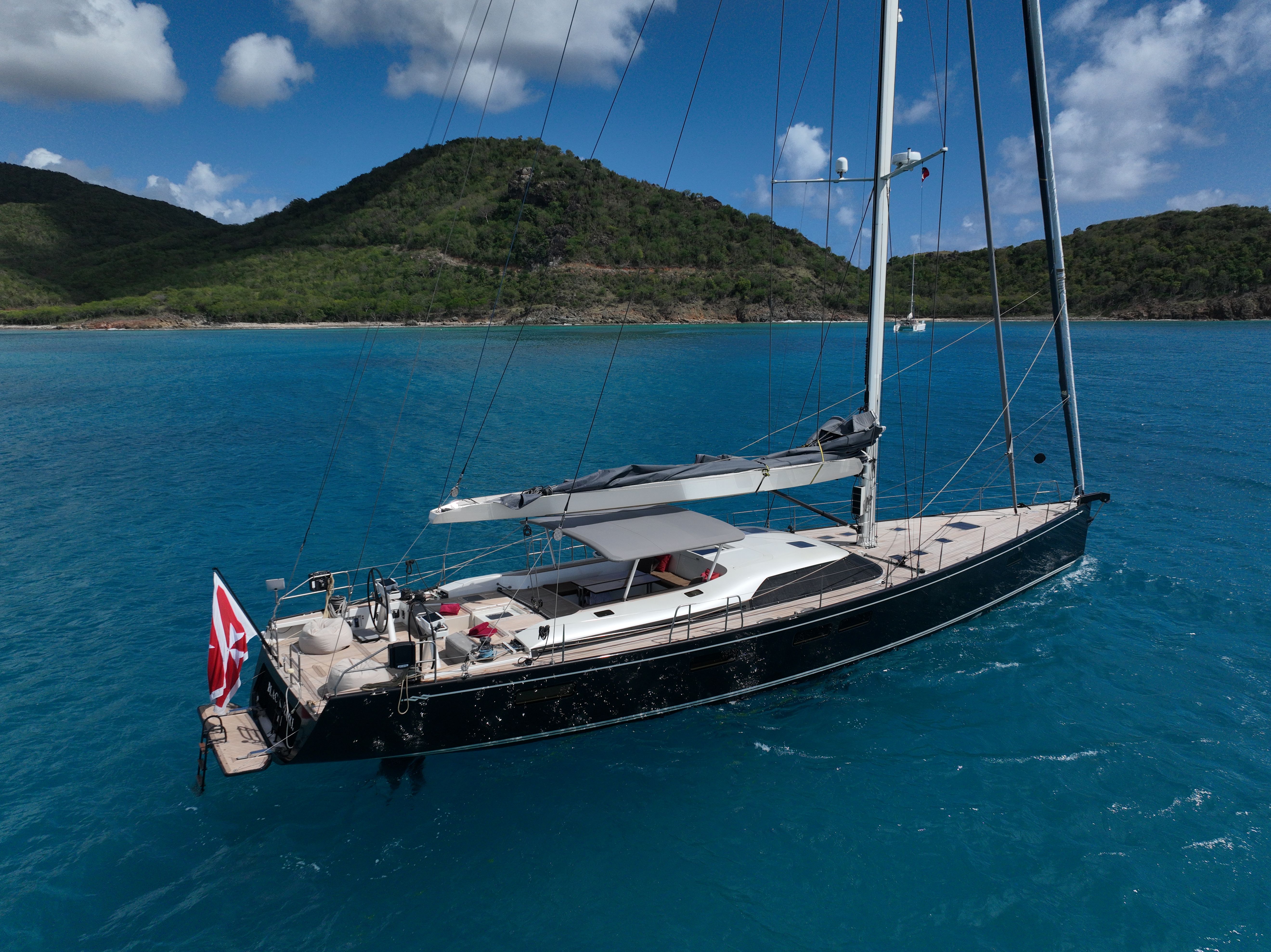 View of the yacht’s exterior