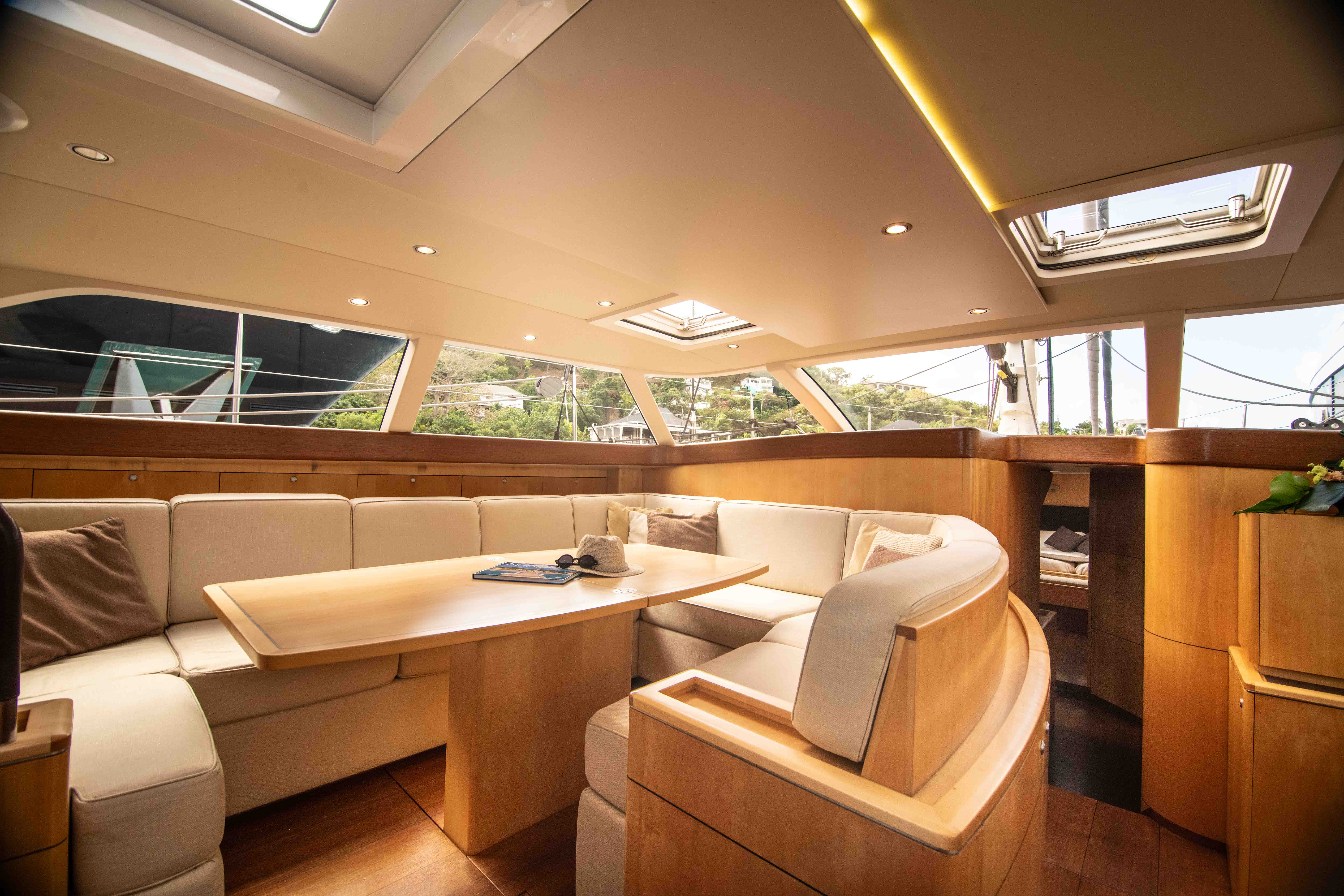 View of the yacht’s interior
