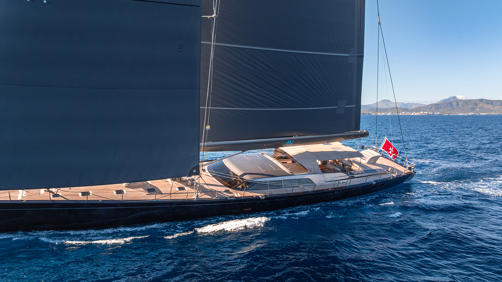 View of the yacht’s exterior