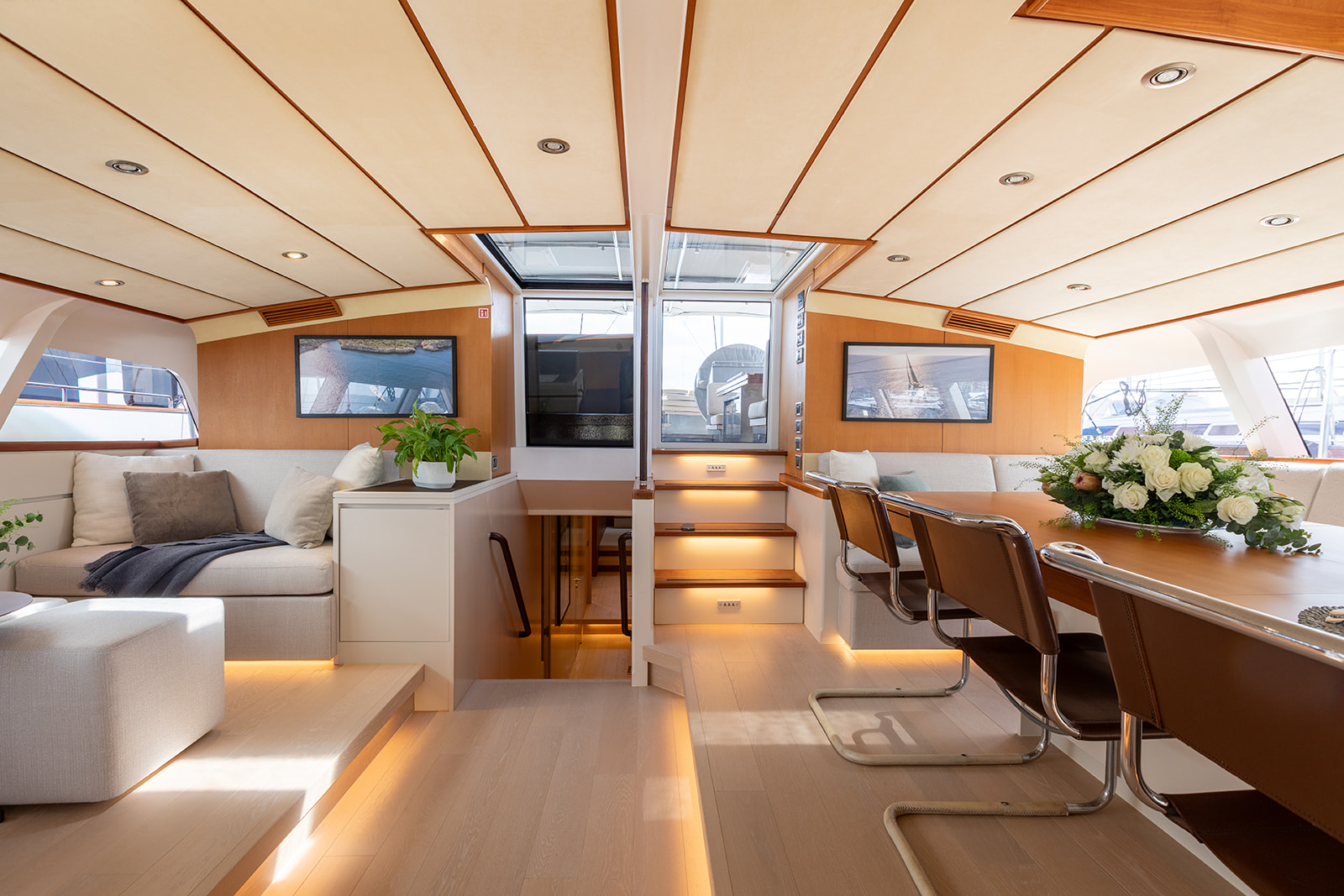 View of the yacht’s interior