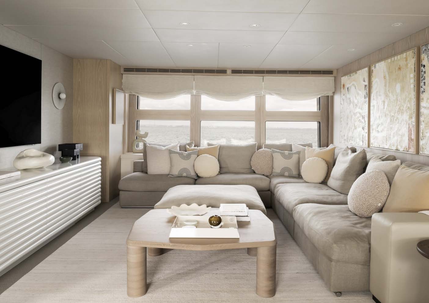 View of the yacht’s interior