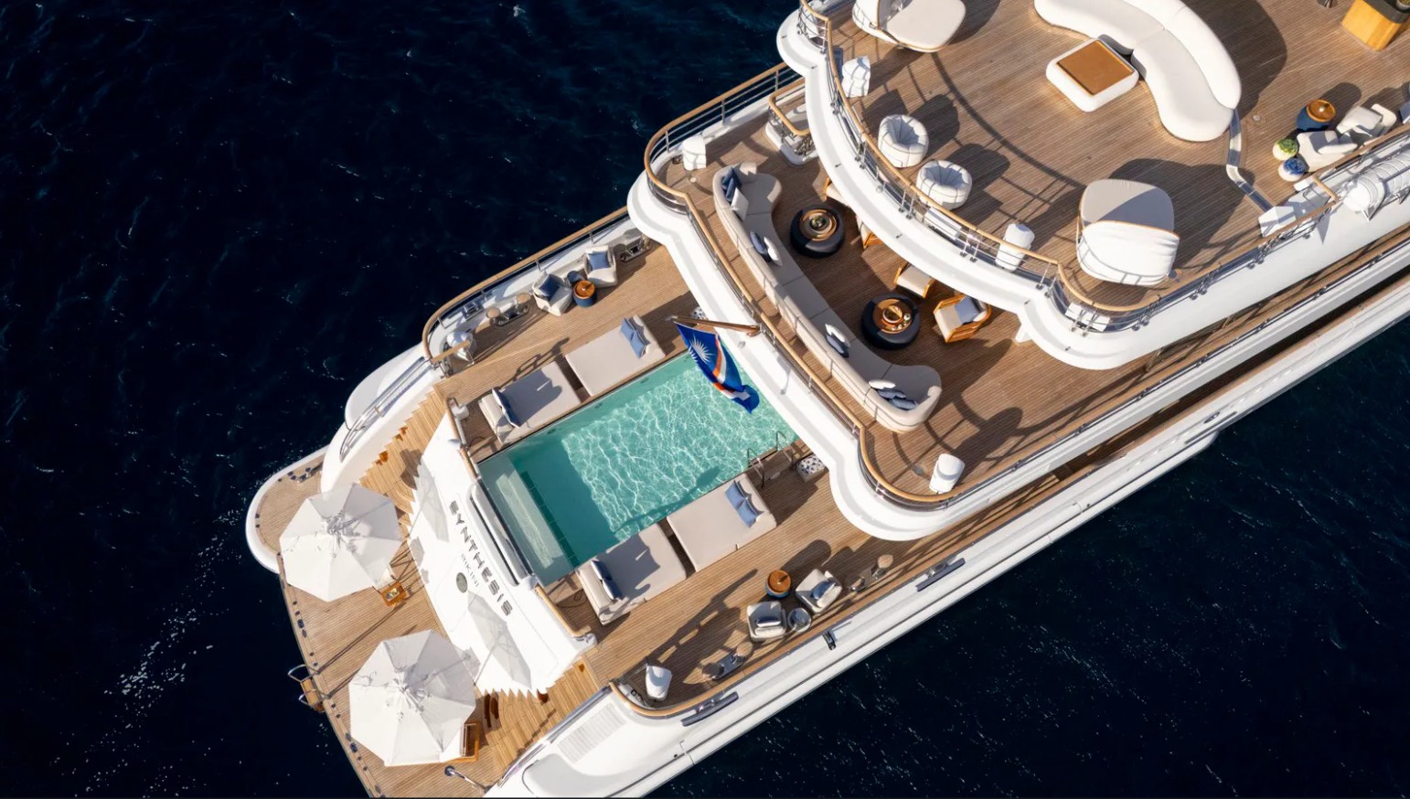 View of the yacht’s exterior