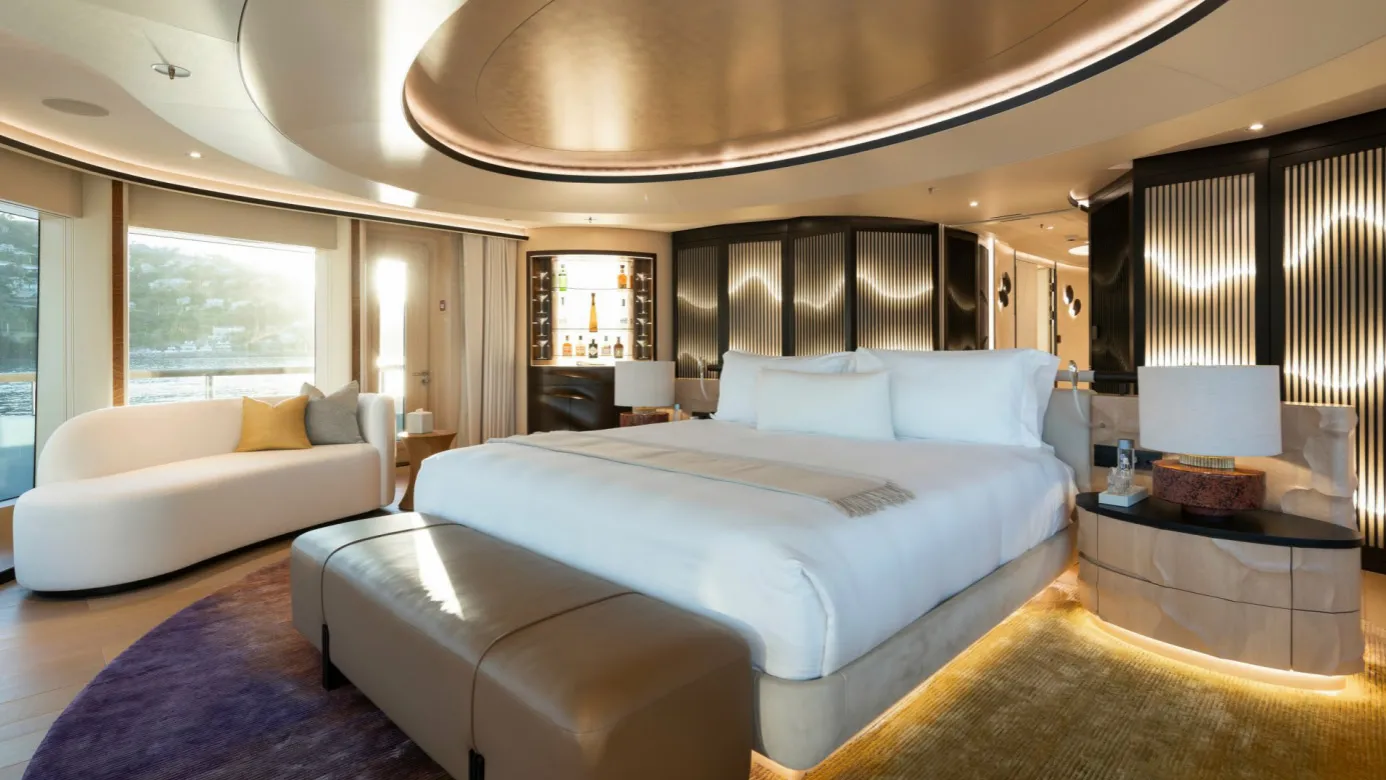 View of the yacht’s interior