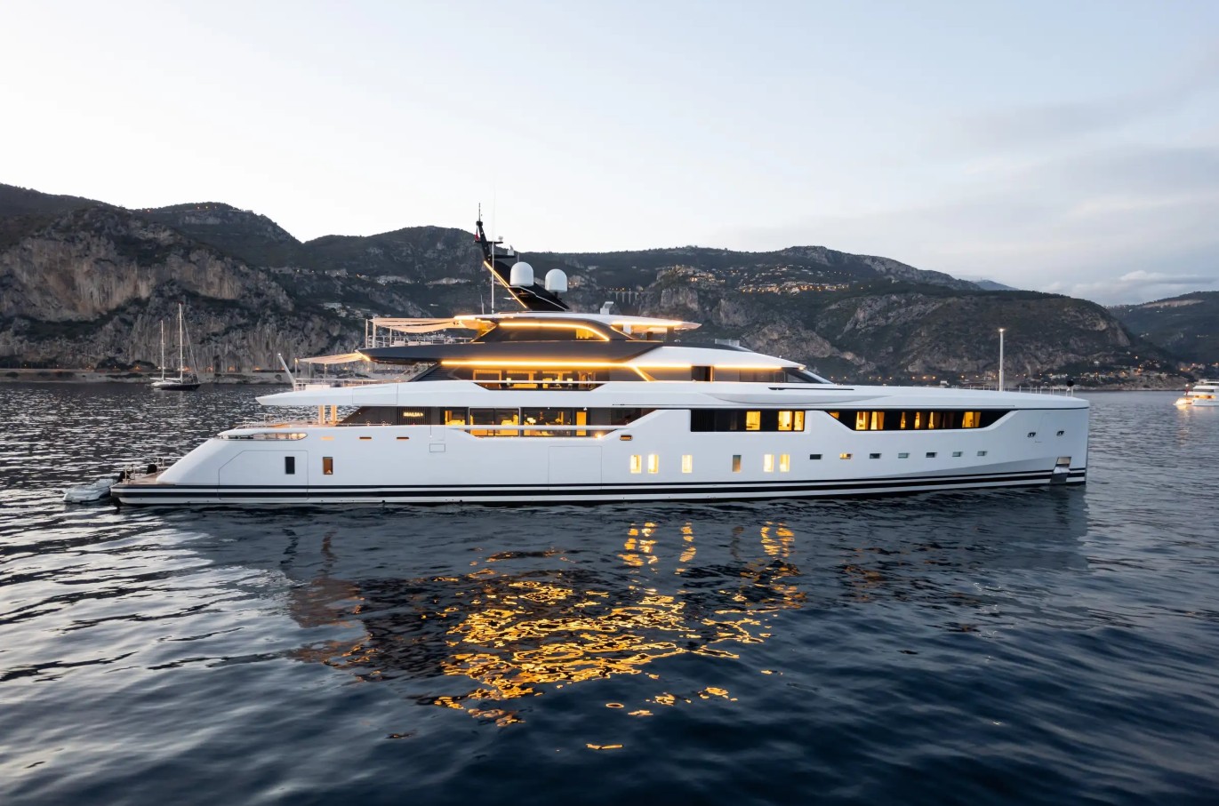 View of the yacht’s exterior