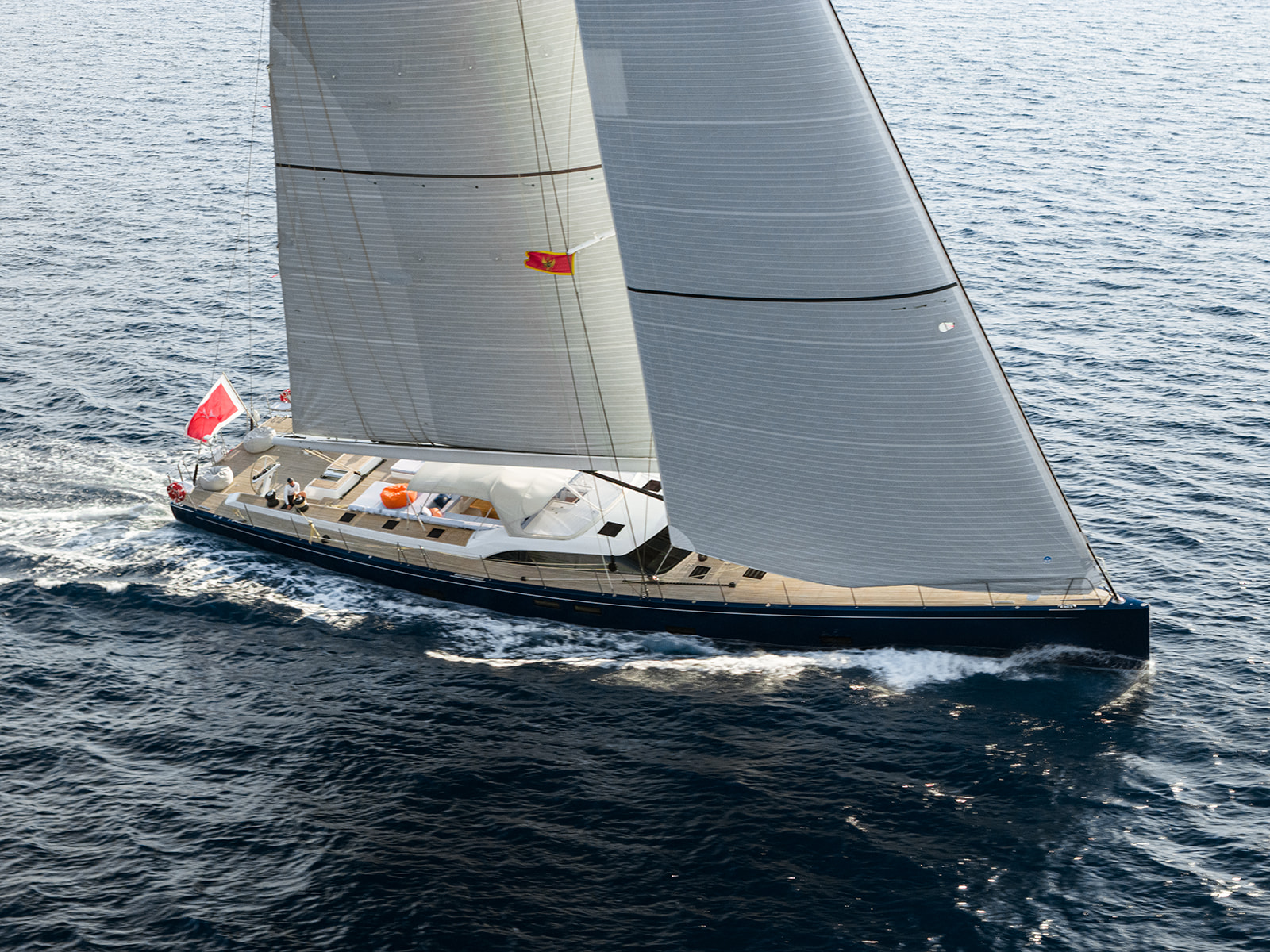 View of the yacht’s exterior