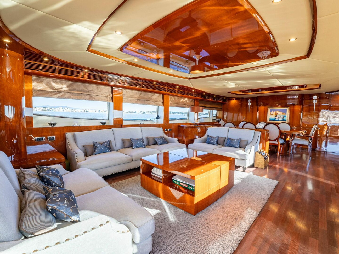 View of the yacht’s interior