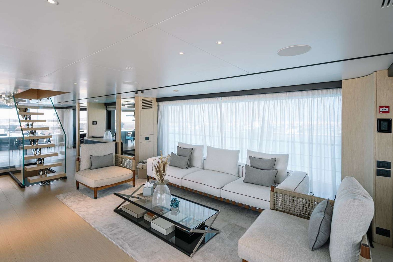 View of the yacht’s interior