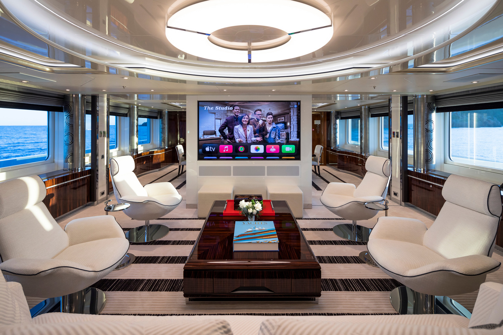 View of the yacht’s interior