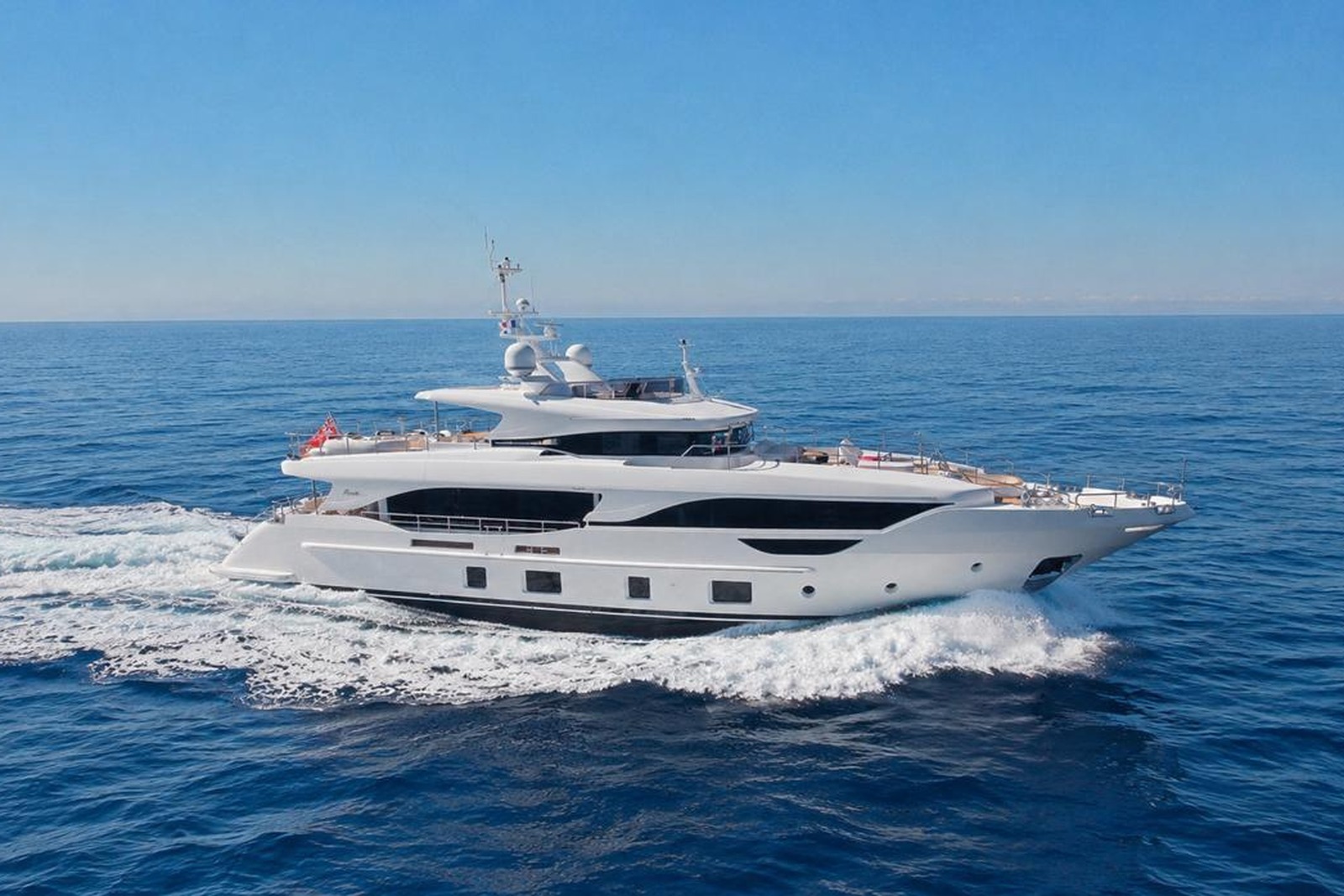 View of the yacht’s exterior