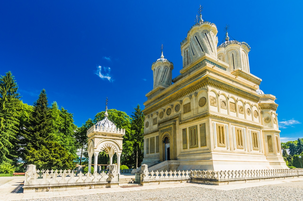 Spectacular Curtea de Arges Monastery near Bucharest