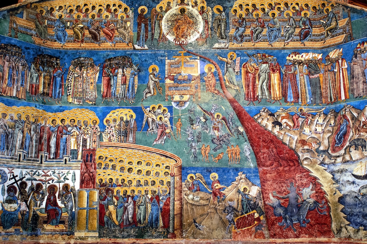 The stunning frescoes in Voronet Monastery, the 'Sistine Chapel of the East'