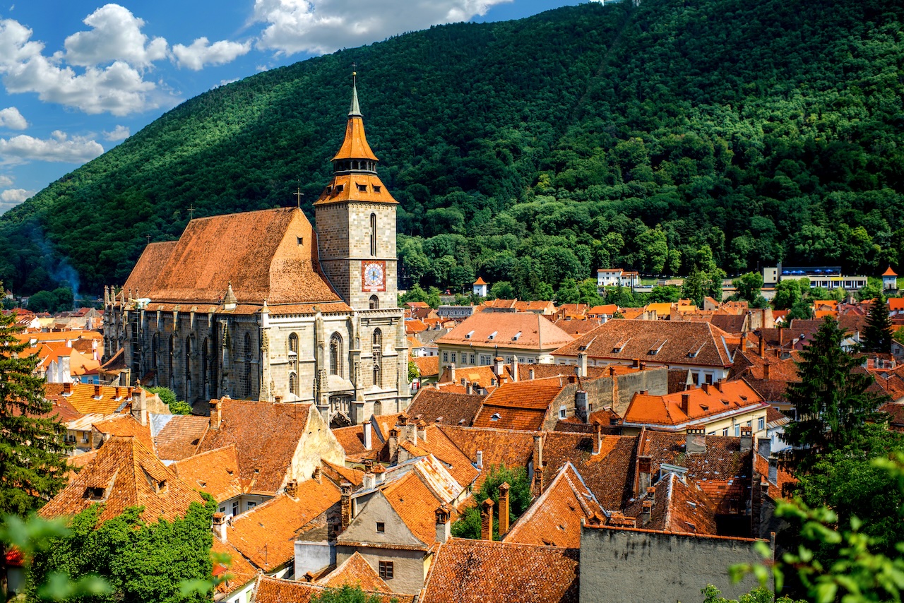 Brasov old town with its medieval centre