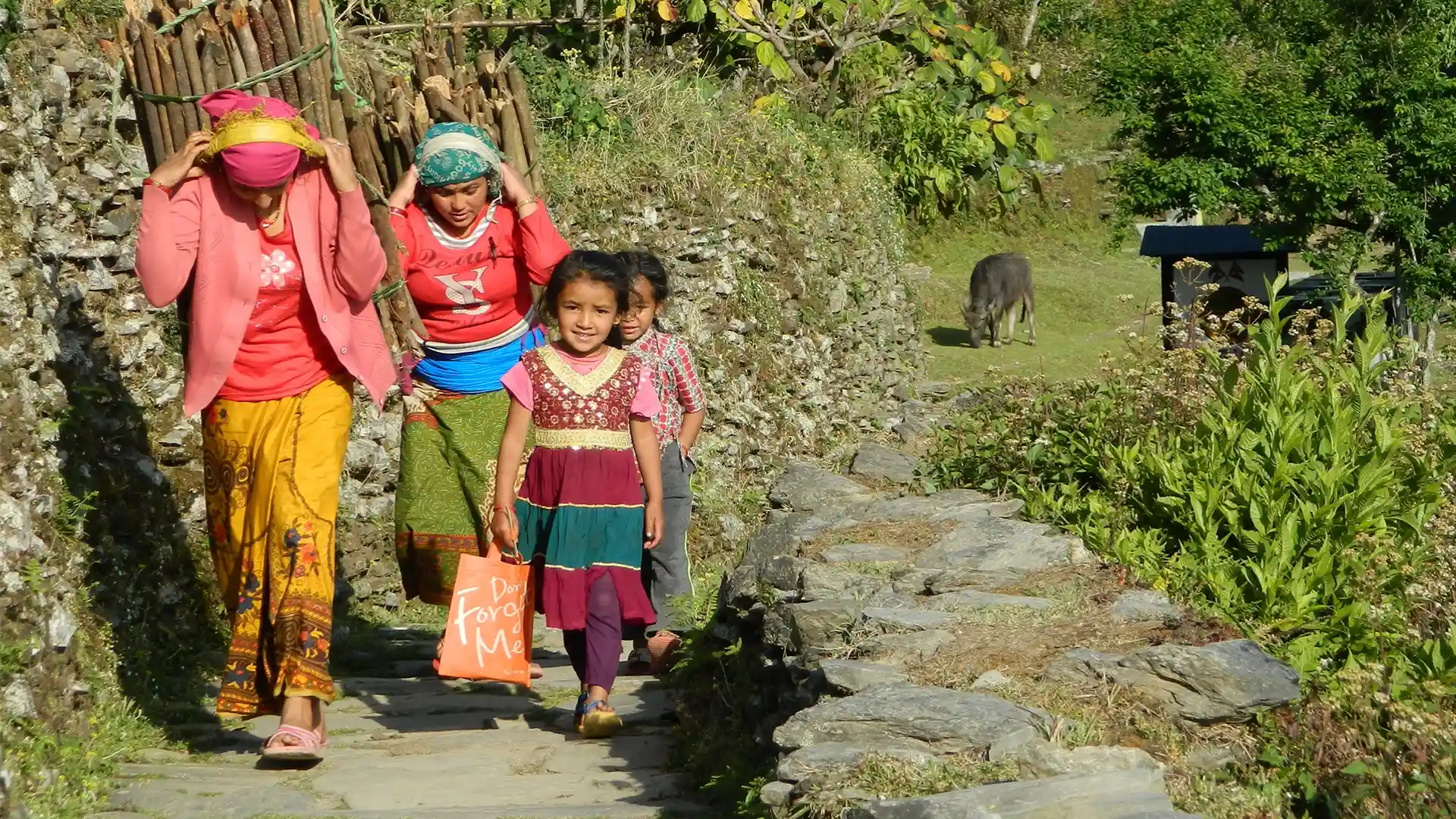 Nepalese women and children