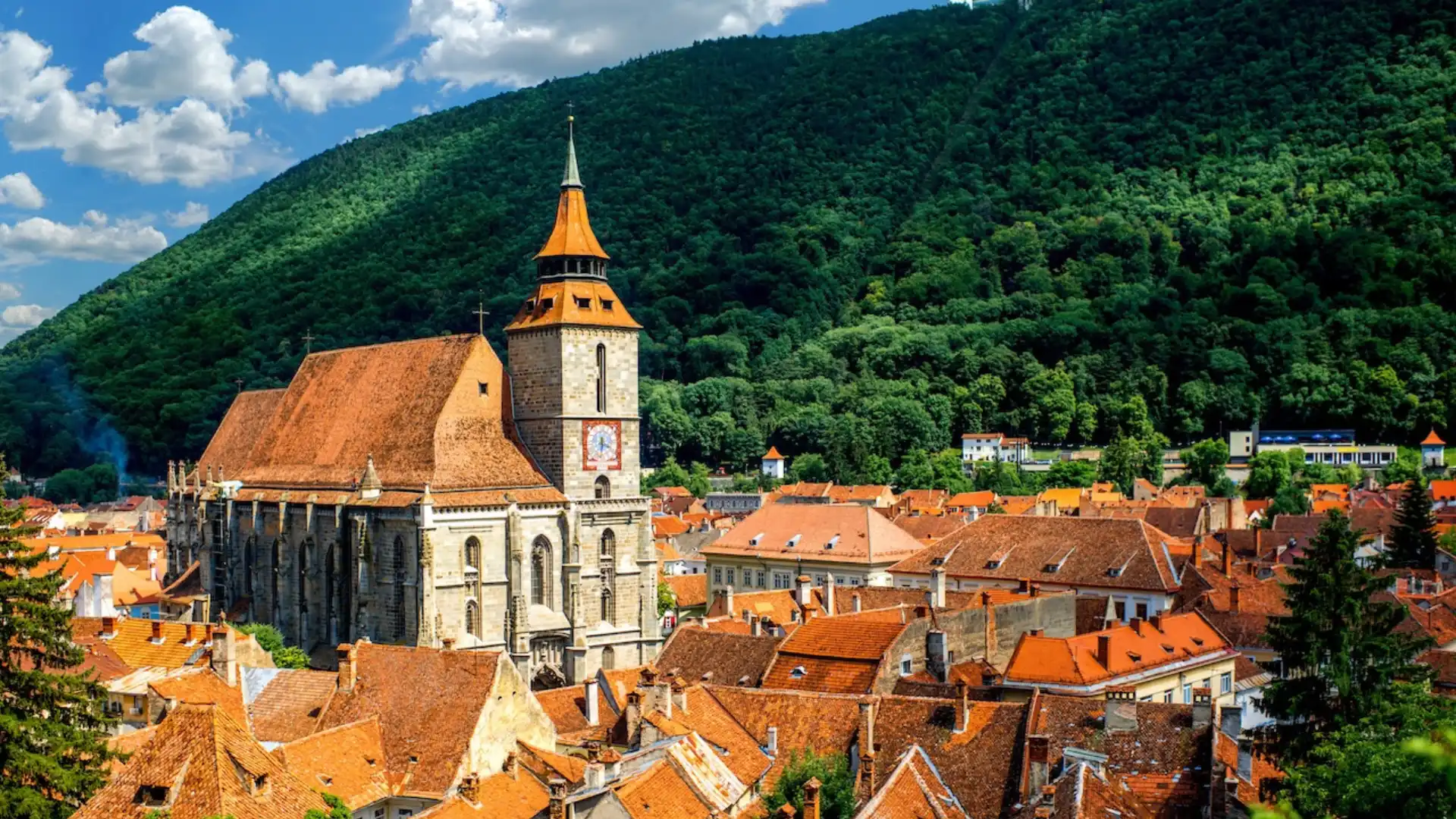 Brasov old town with its medieval centre