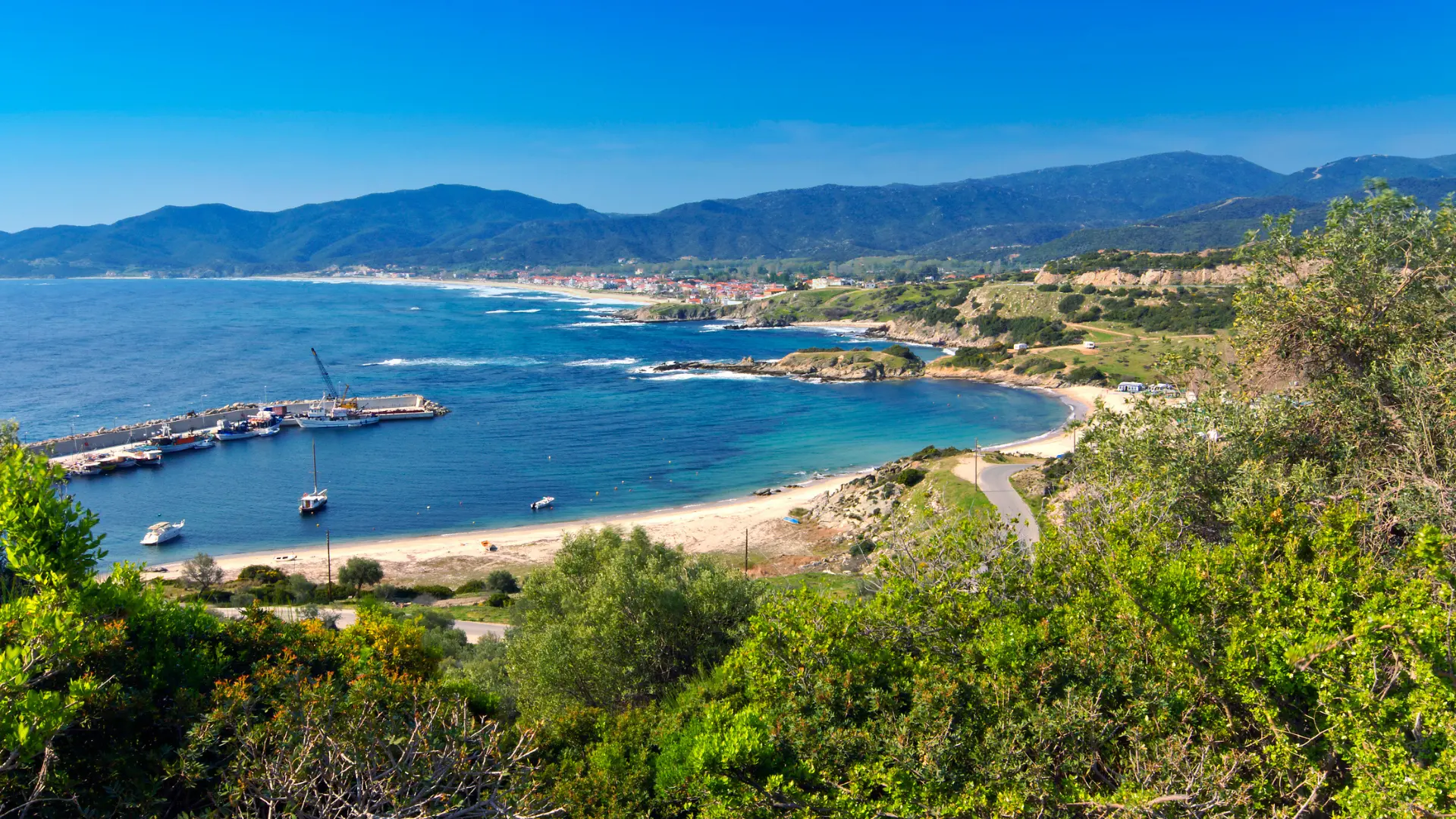 The coast near Thessaloniki