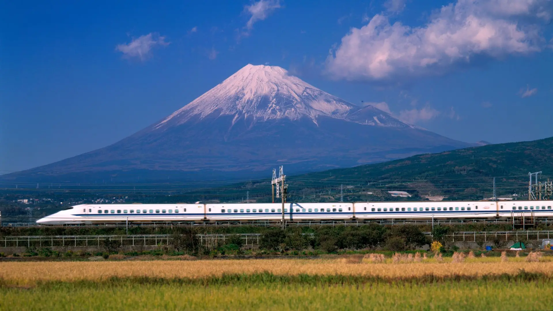  Bullet Train Past Mount Fuji