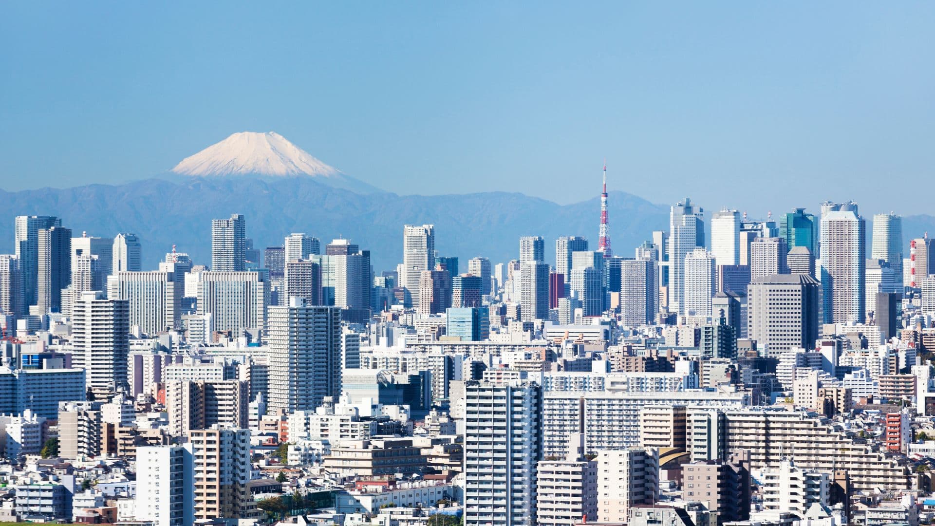 Tokyo Skyline and Mount Fuji