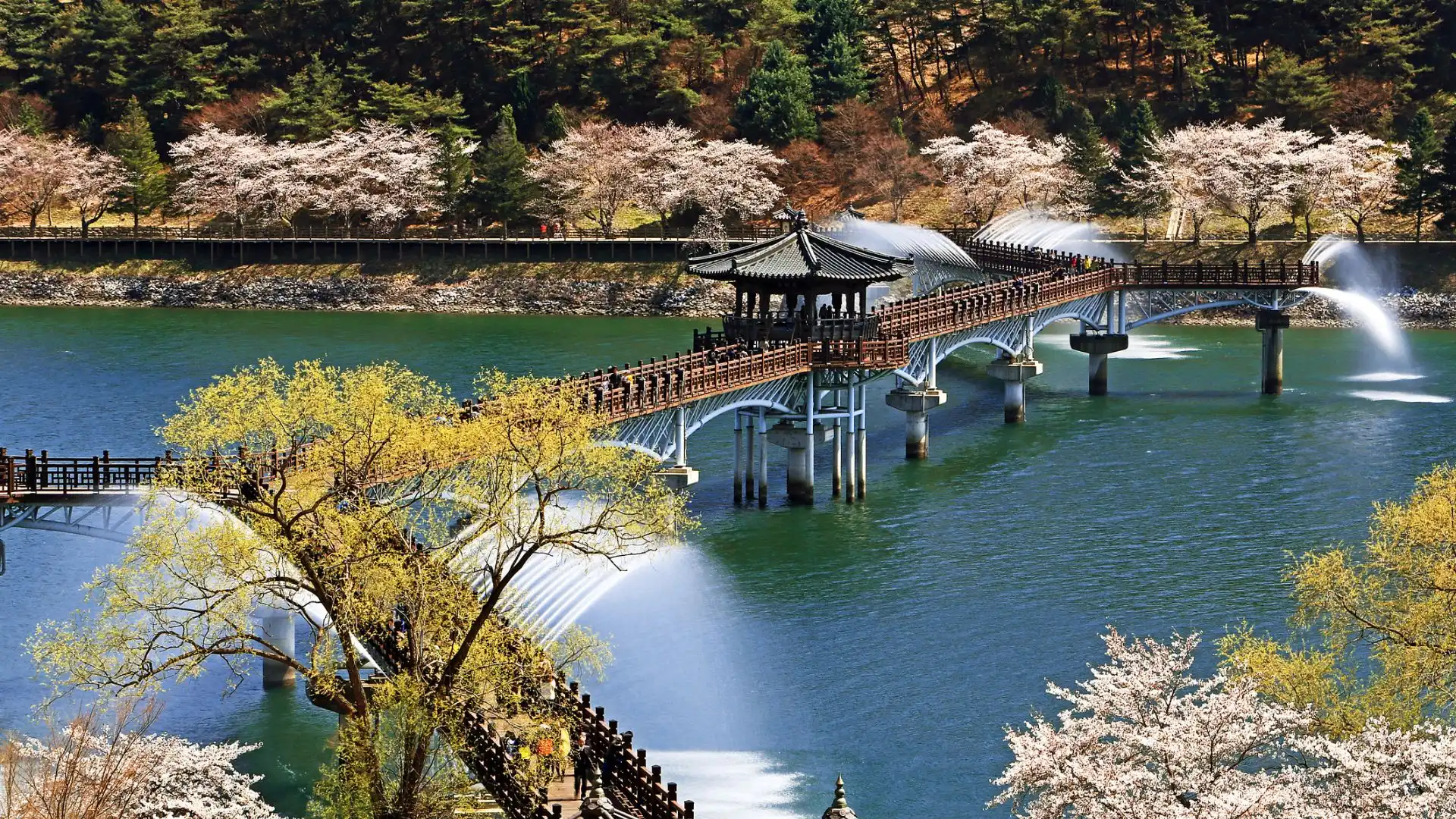Walk along the Woryeonggyo Bridge, Andong