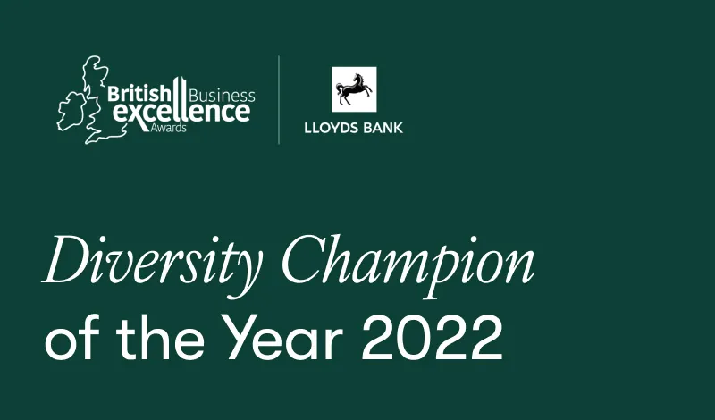 Foundervine named Diversity Champion of the Year at Lloyds British Business Excellence Awards