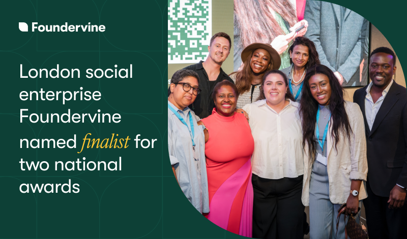 London social enterprise Foundervine named finalist for two national awards