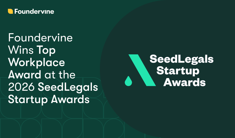 Foundervine Wins Top Workplace Award at the 2026 SeedLegals Startup Awards