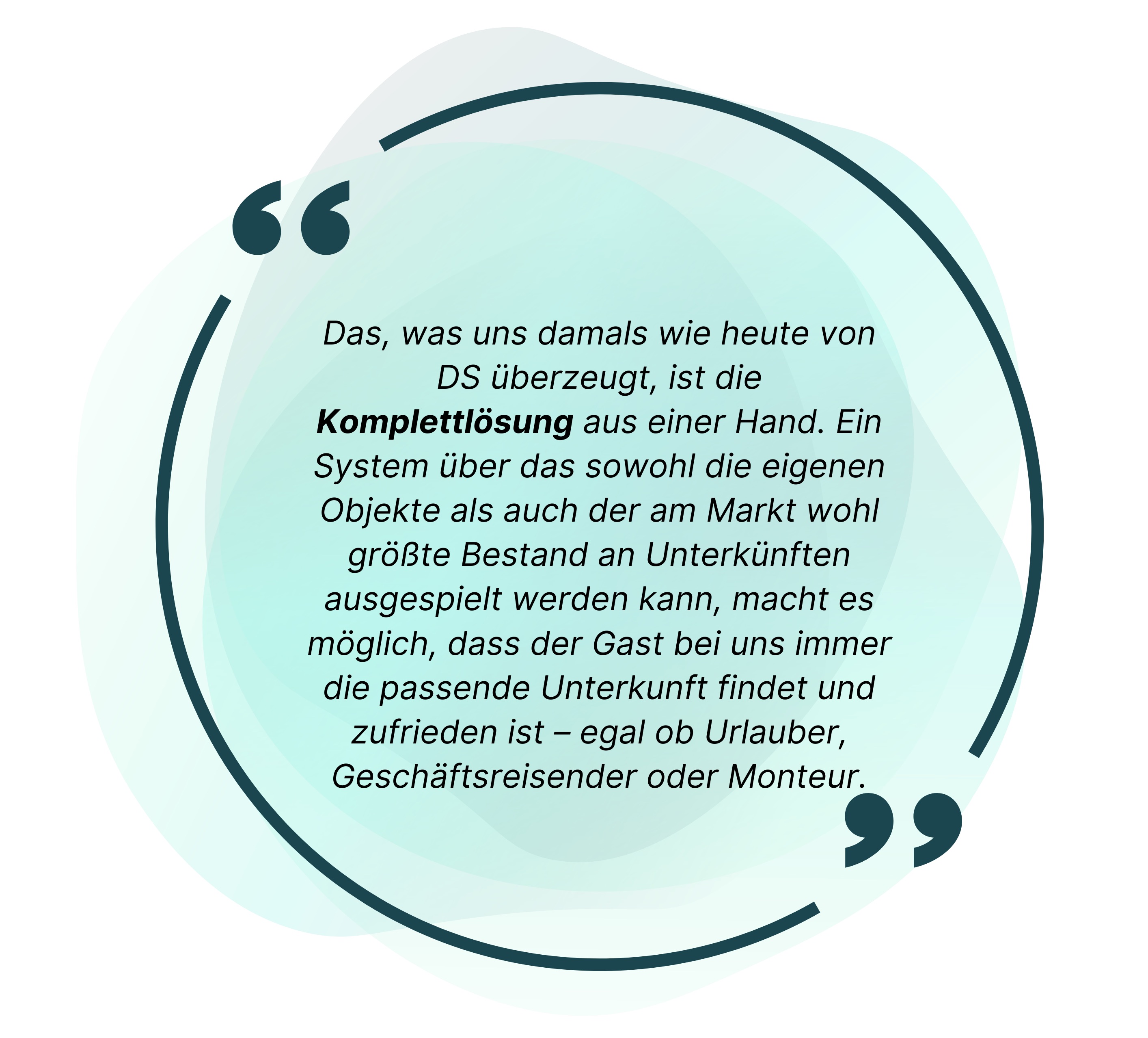 Symbolische Darstellung eines Kundenzitats