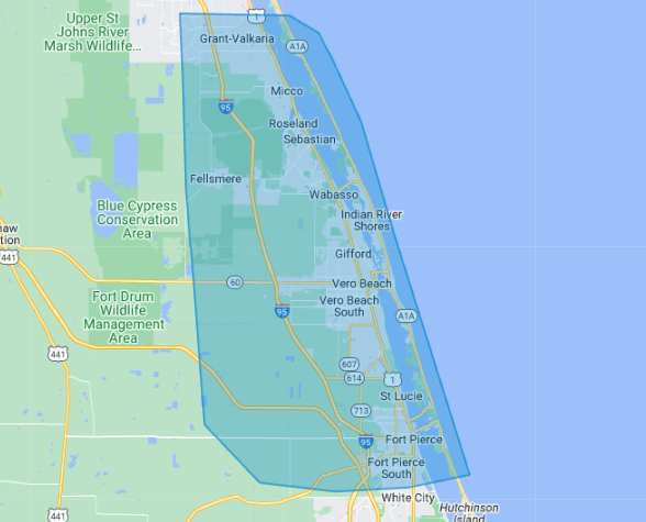 Map of Snap Clean service areas