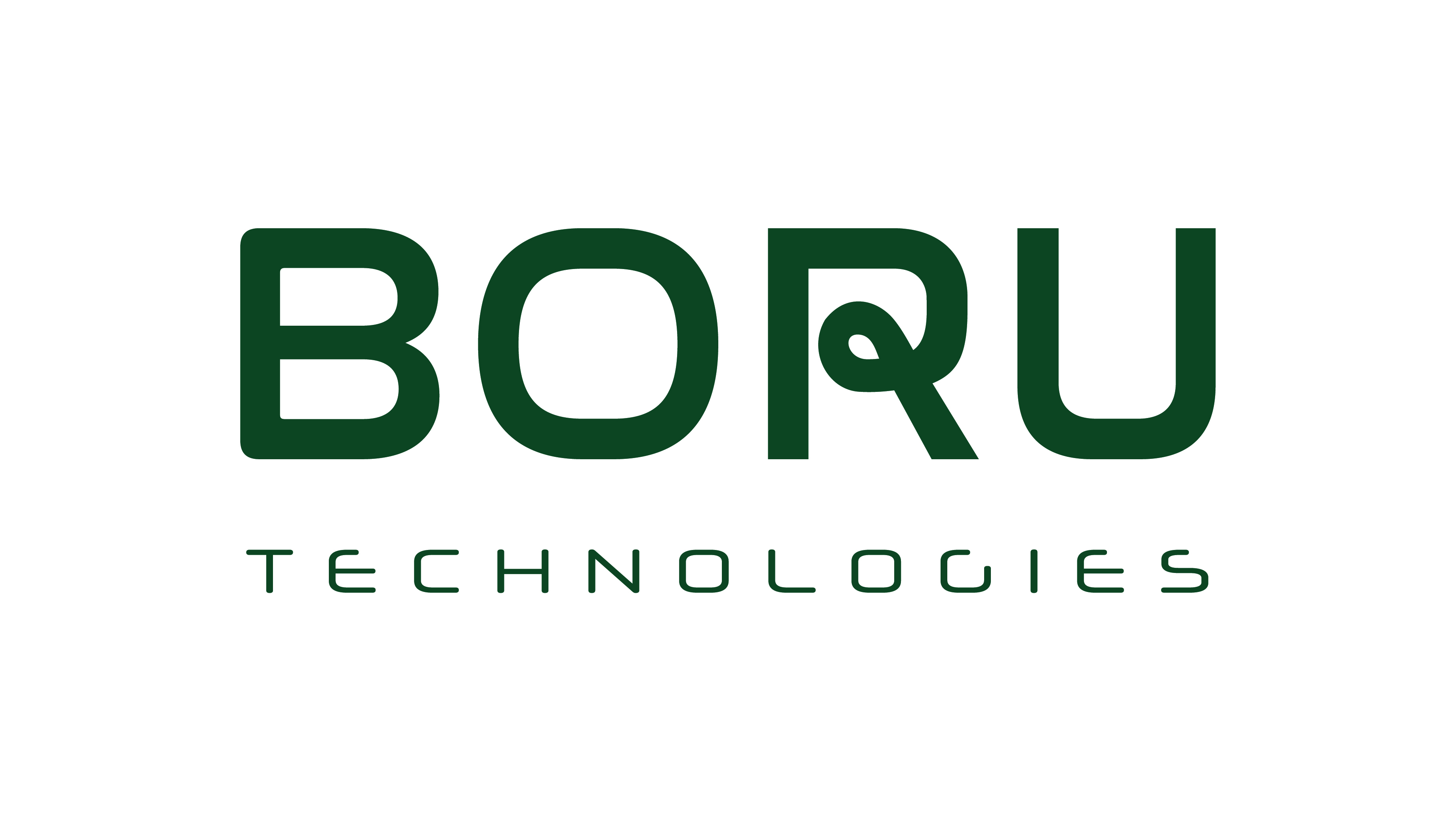 Logo of Boru Technologies in dark green text on white background with stylized letter R.