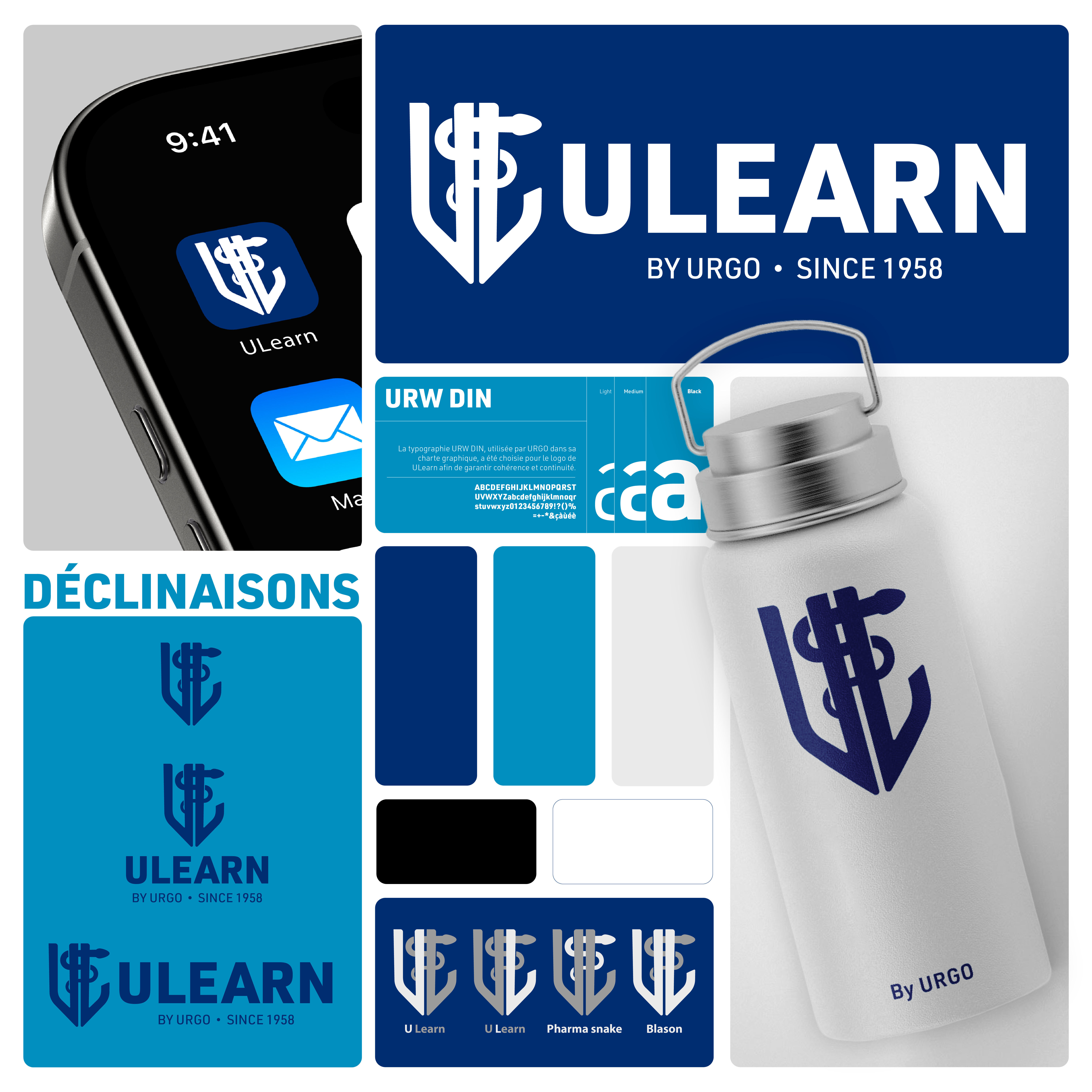 décomposition du logo