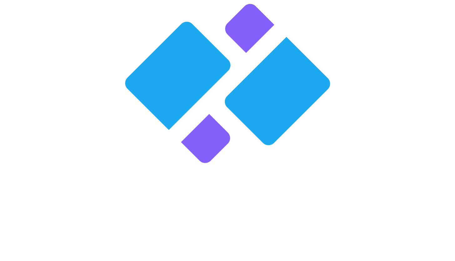 Pressense's brand logo; shows two abstract P's, arranged in a diamond