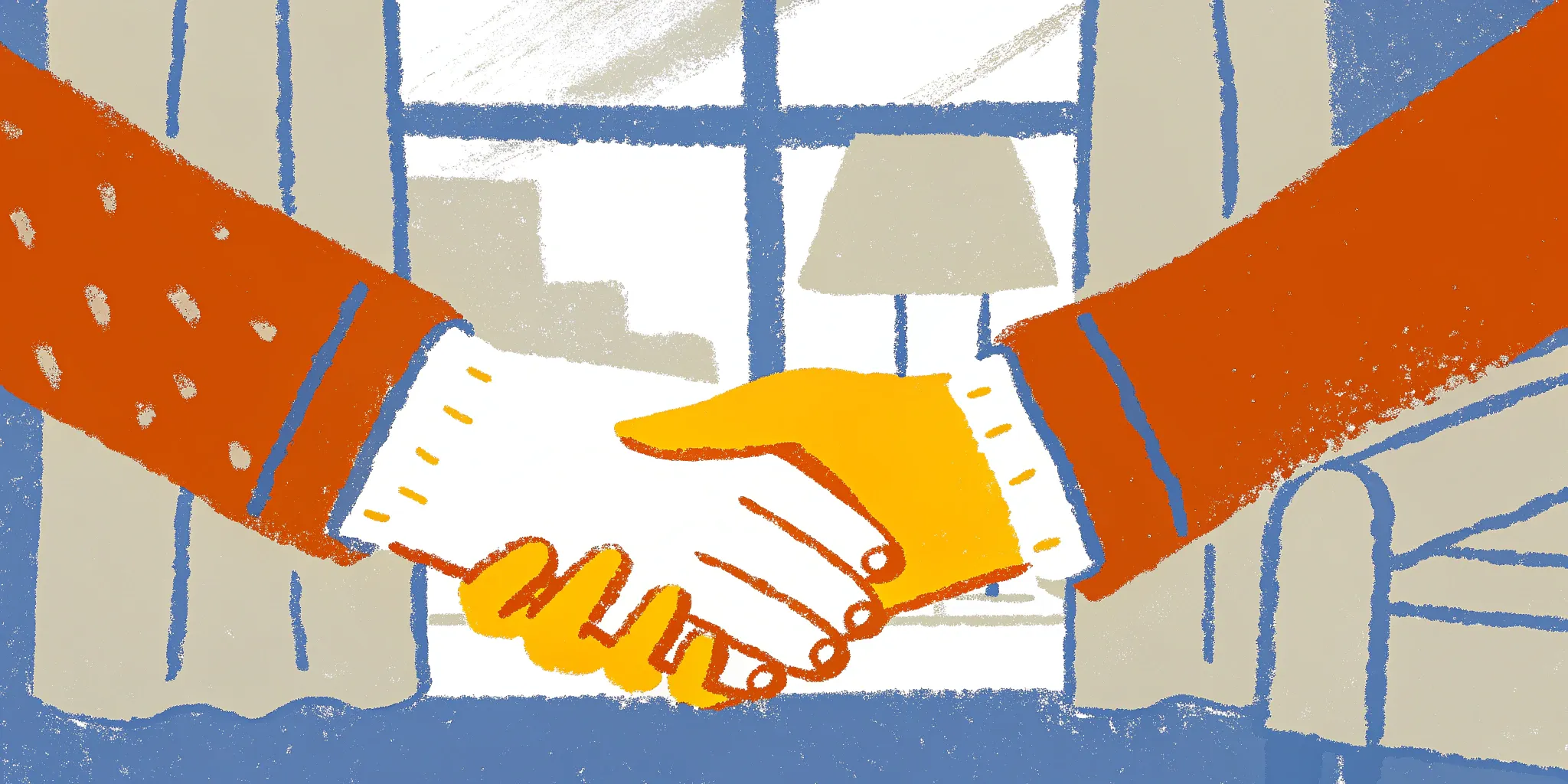 A landlord and tenant shaking hands after using the best tenant screening services.